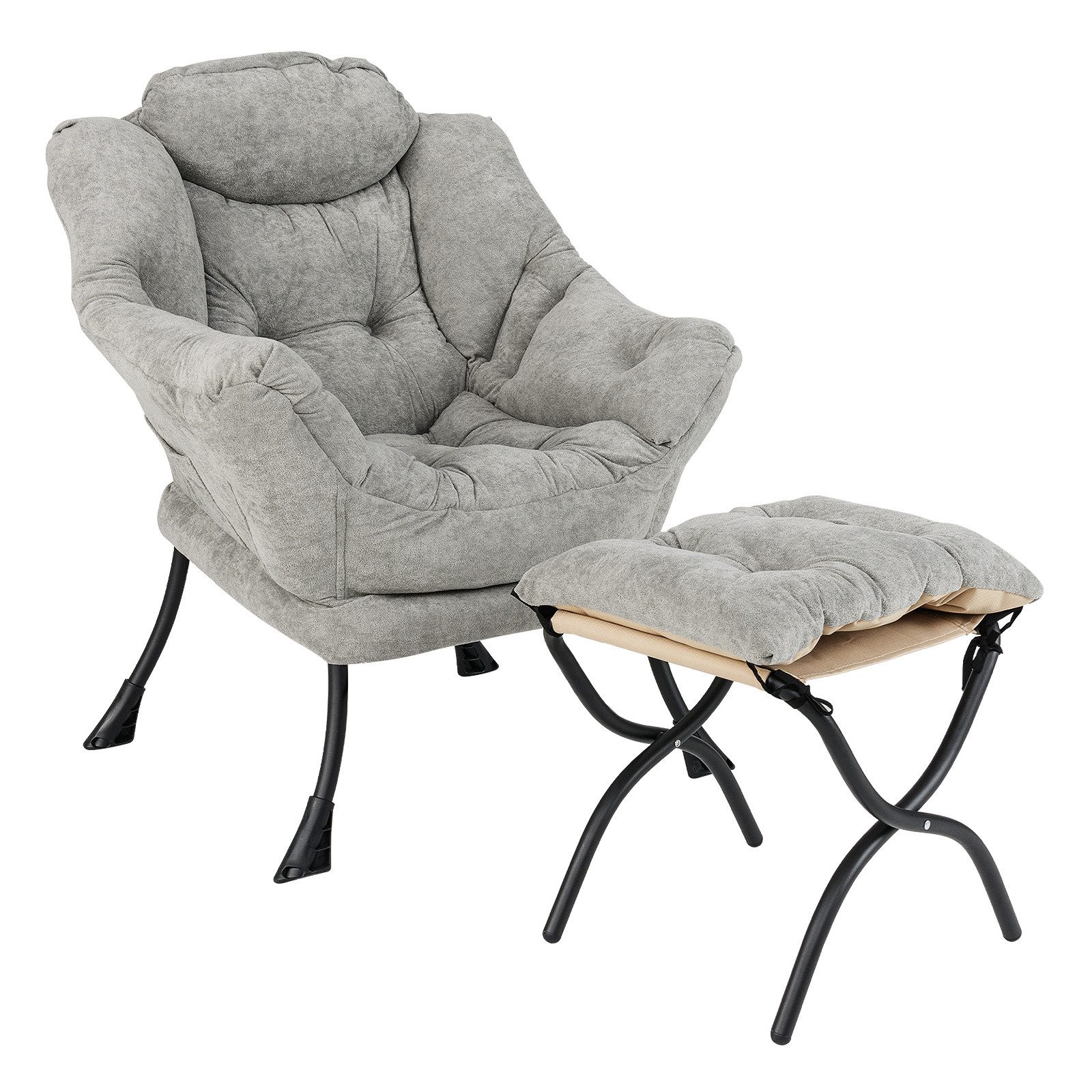 COSTWAY Relaxsessel (2-St), Ohrensessel gepolstert mit günstig online kaufen