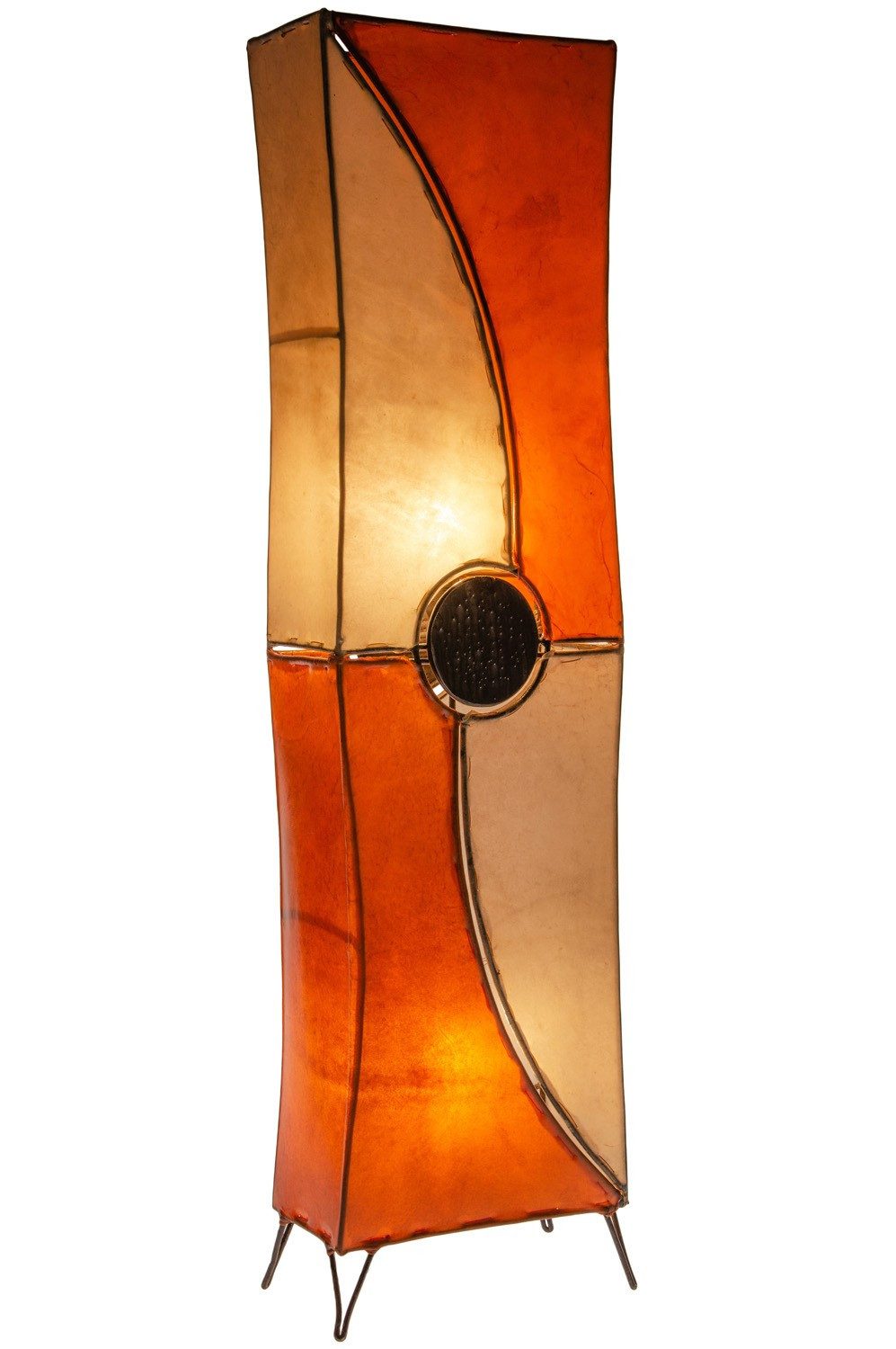 Stehlampe Vintage Stehlampe Flurlampe Mulan Beige Orange