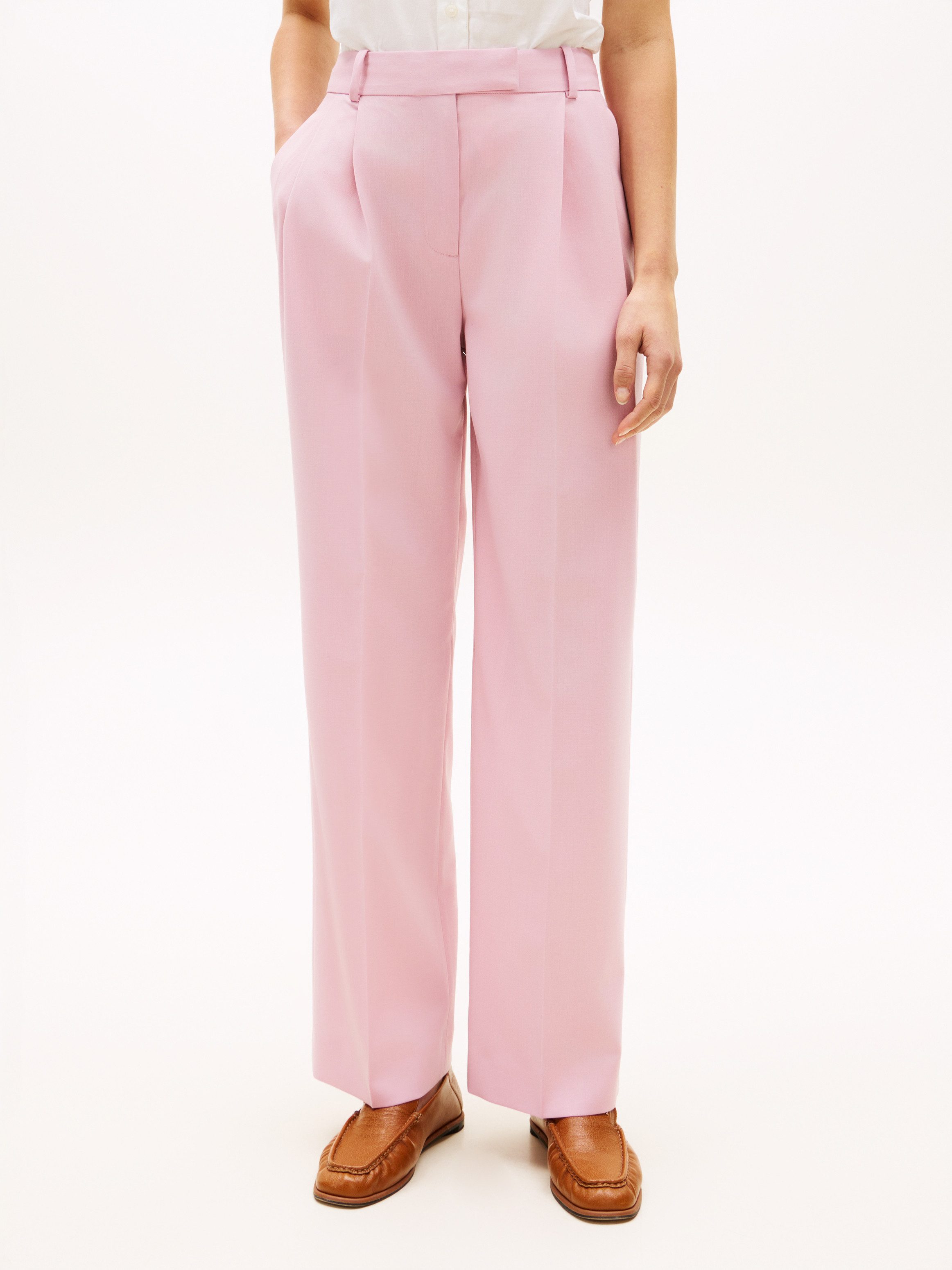 Tommy Hilfiger Anzughose TIMELESS WOOL RLXD STRT PANT mit Wolle günstig online kaufen