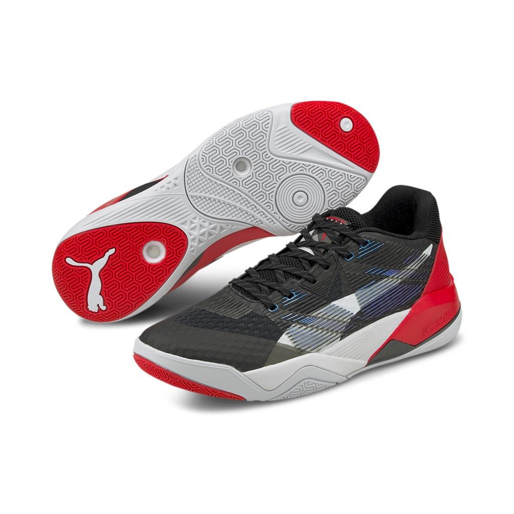 Hallen-Indoorschuhe Eliminate Power Nitro schwarz/rot Herren Badmintonschuh