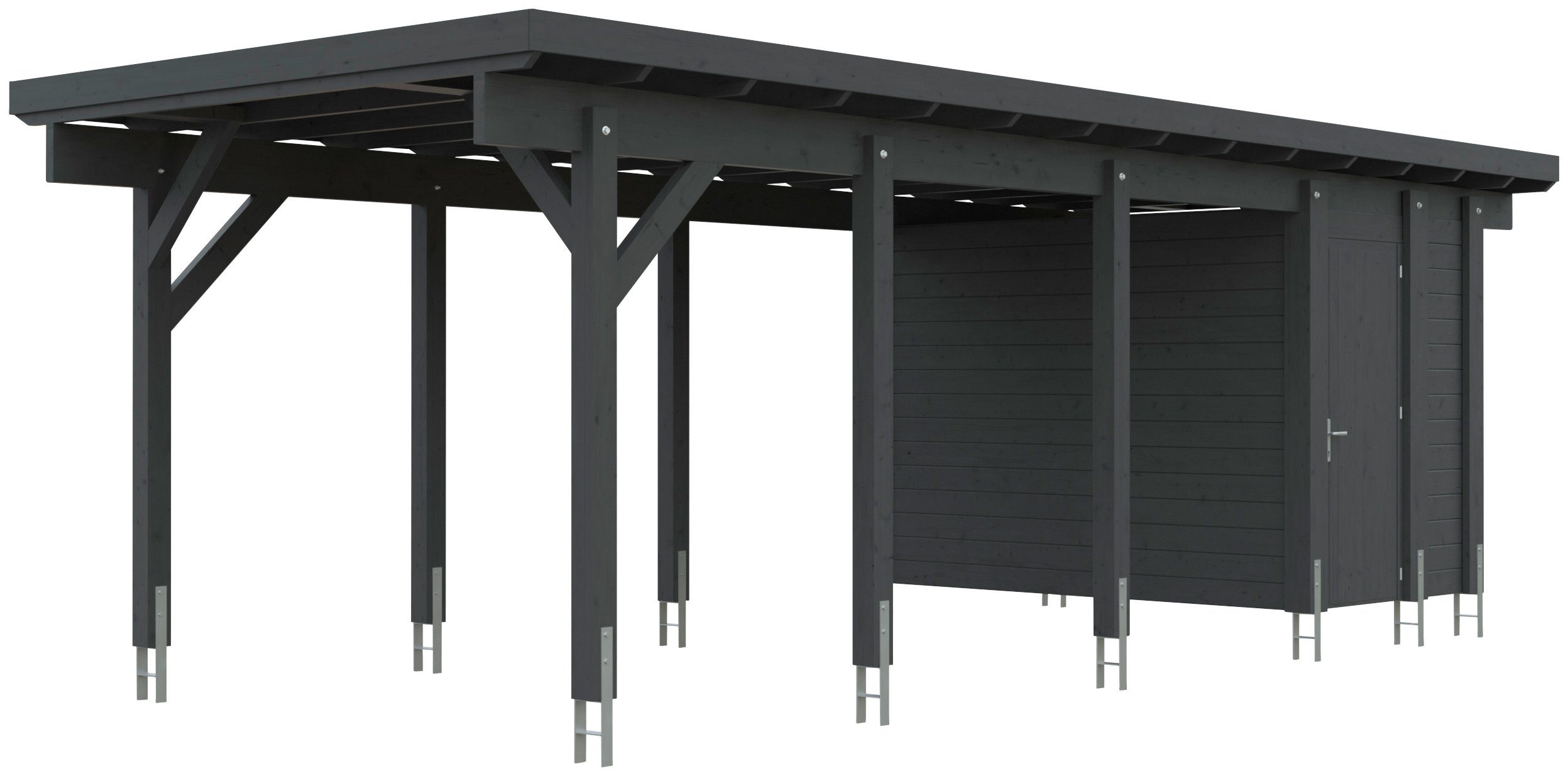 Kiehn-Holz Carport-Geräteraum, BxT: 299x174 cm, BxT: 299x174 cm, nur für Carport KH 320/321