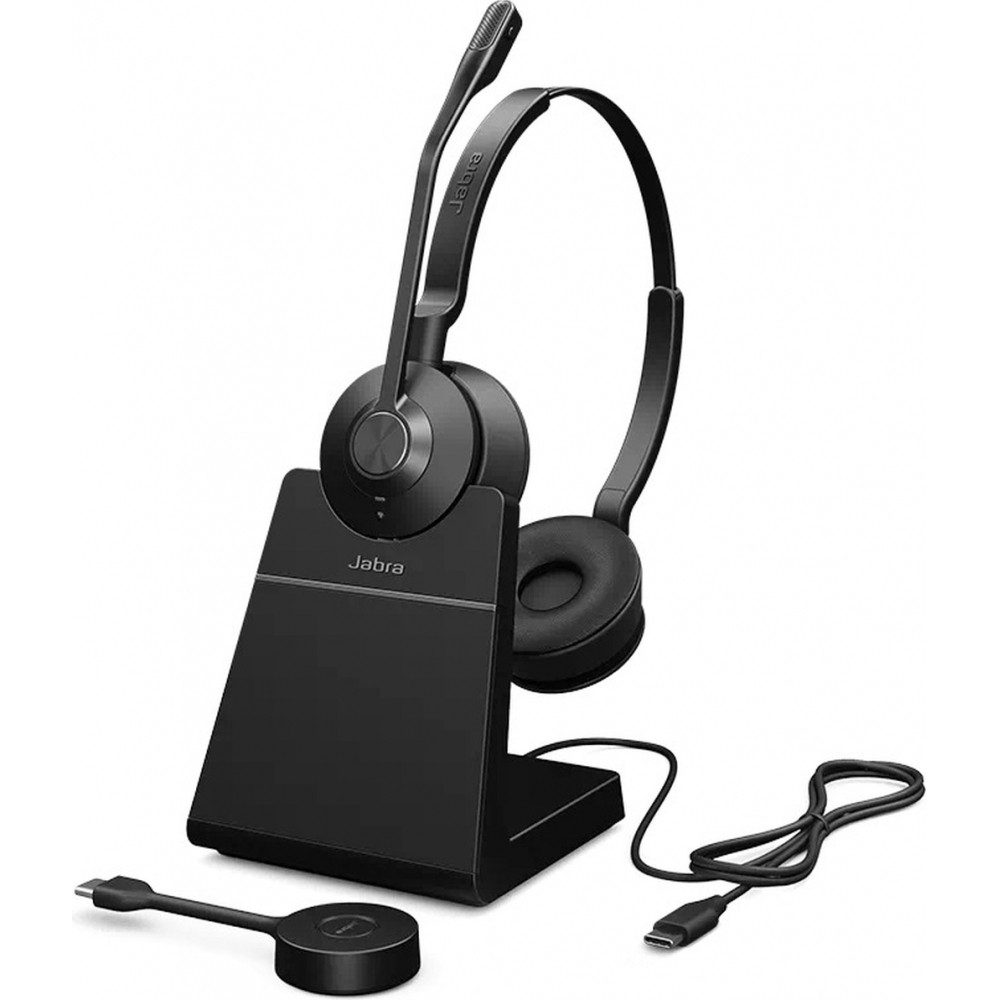 Jabra Jabra Engage 55 SE - USB-C UC Stereo-Headset, schwarz. Kopfhörer (Geräuschisolierende Hörmuscheln, UC, Ultraleichtes Design für hohen Komfort)