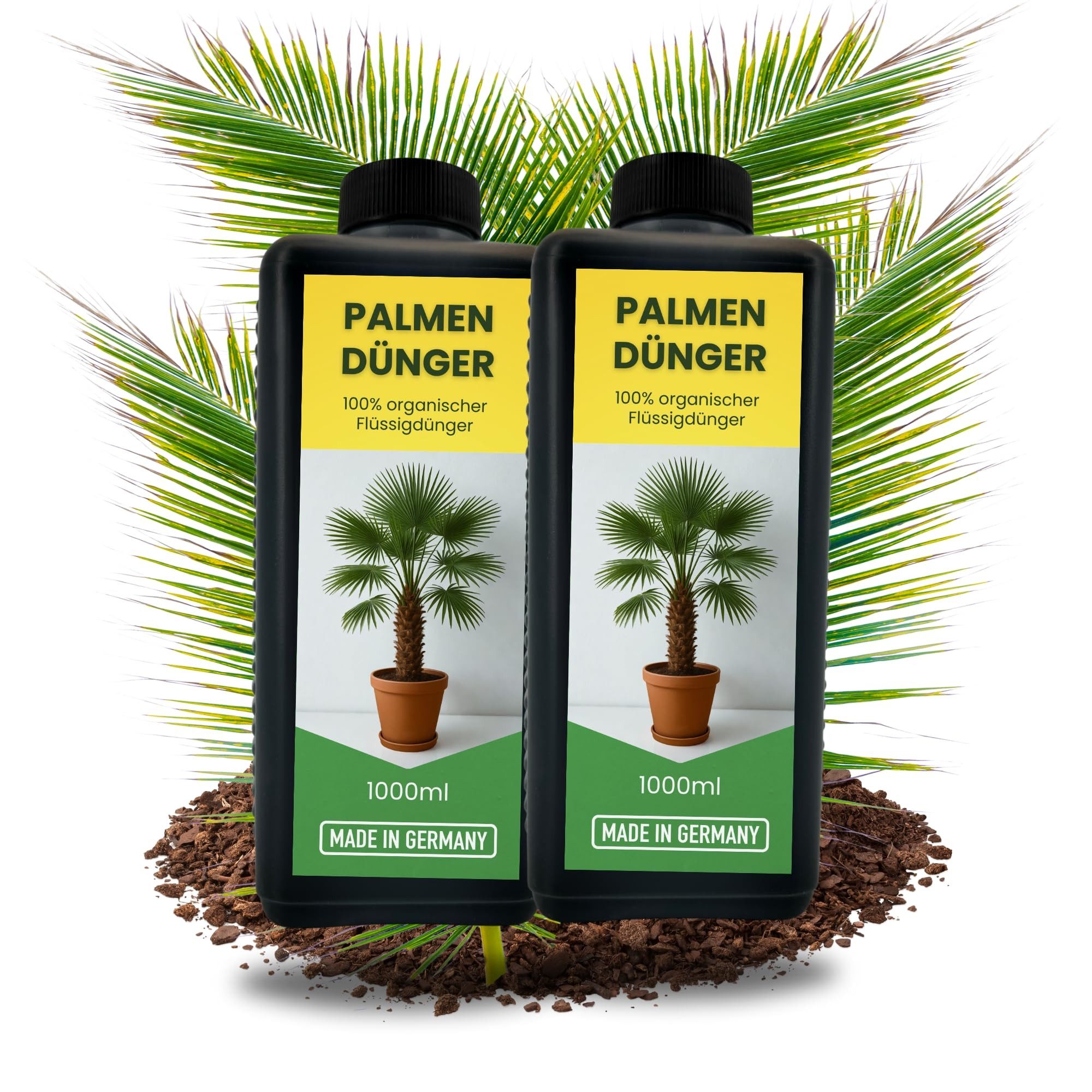 TronicXL Langzeitdünger 2L Palmendünger für Drinnen Draussen hanfpalmendünger Flüssig drassn, Flüssigdünger, organic, 2-St., organisch, Flüssigdünger Hanfpalme Yucca