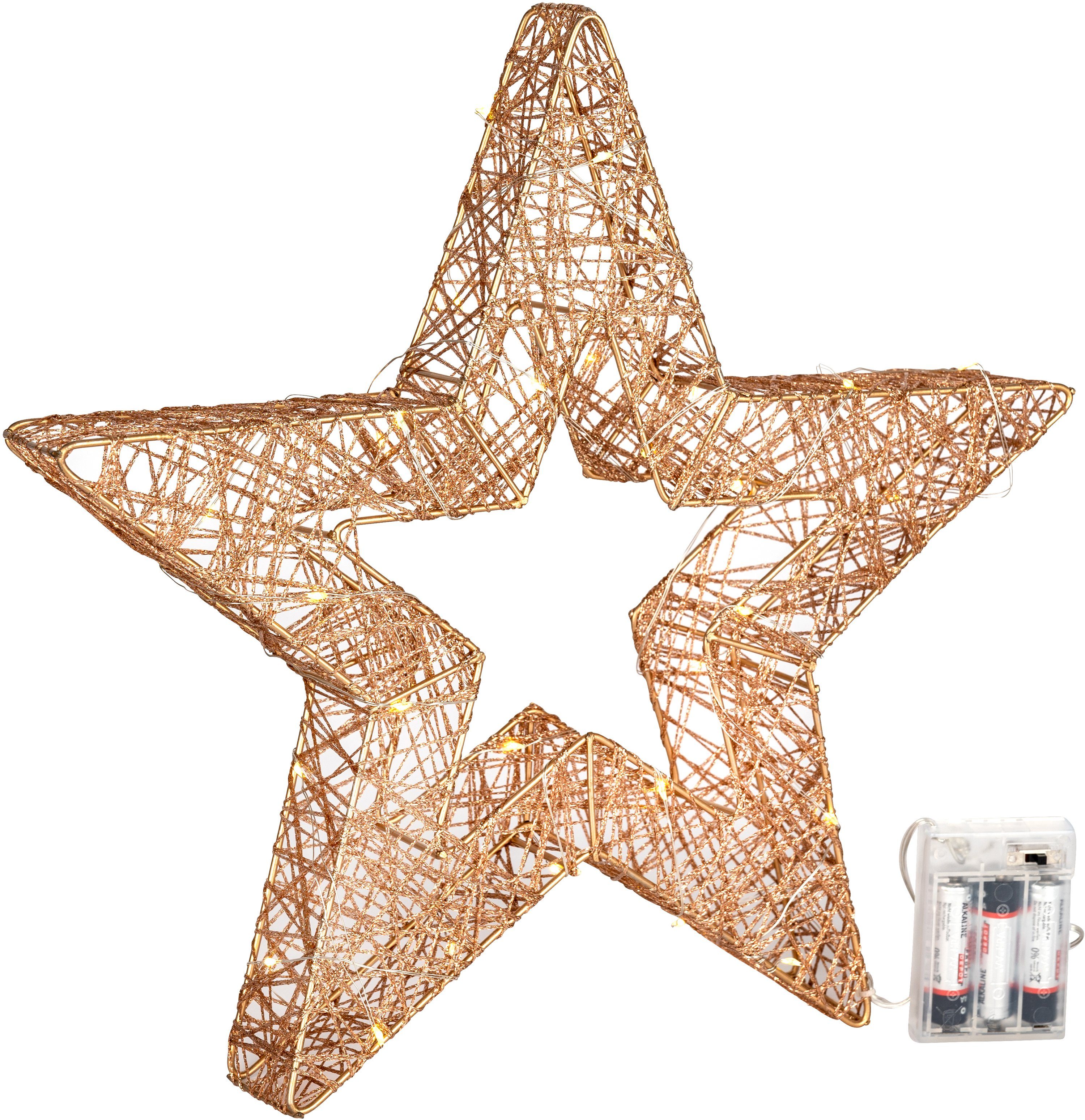 Star-Max LED Stern Weihnachtsstern, Weihnachtsdeko, LED fest integriert,  Warmweiß, nur für den Innenbereich | Beleuchtete Weihnachtssterne