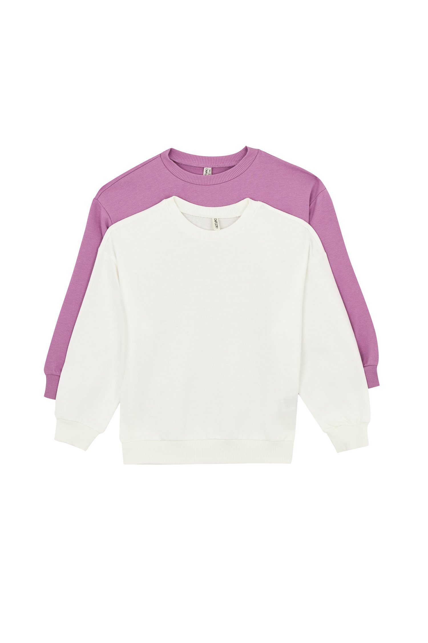 DeFacto Sweatshirt Mädchen Sweatshirt RELAX FIT (2-tlg) (Packung, 2-tlg)