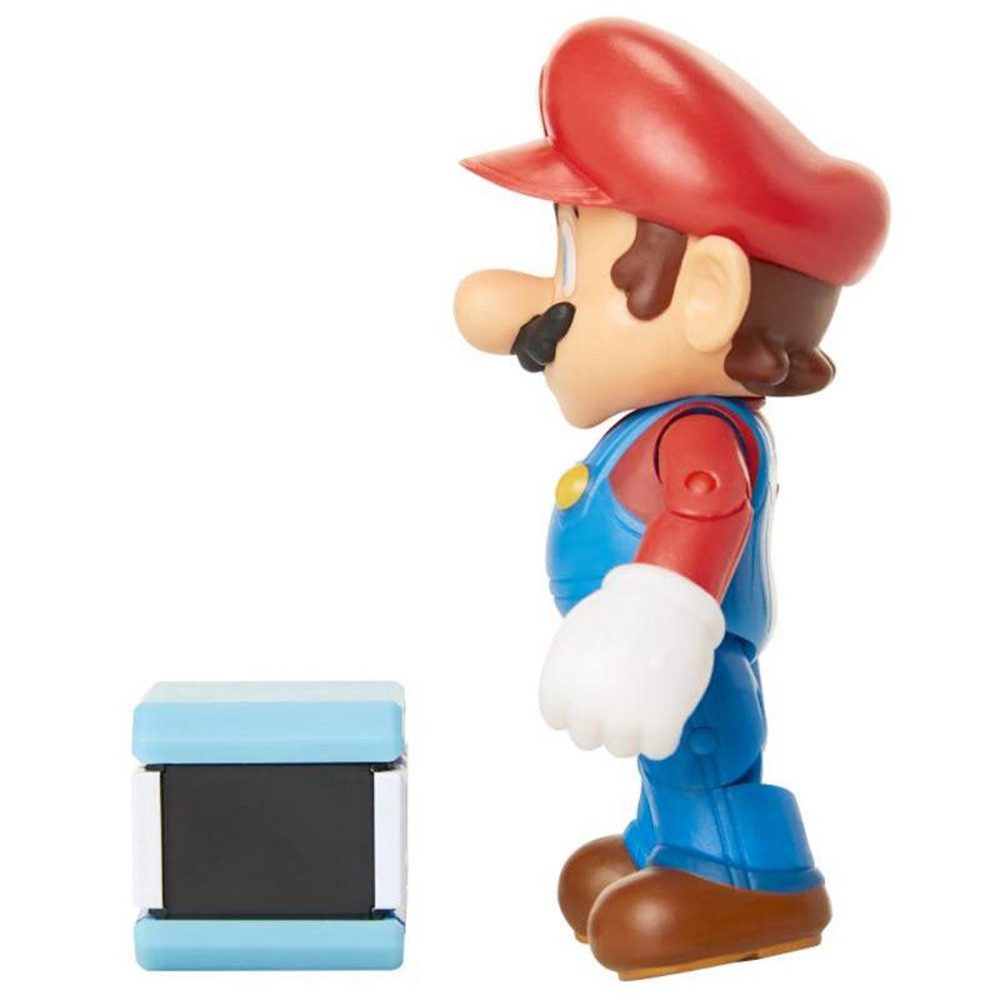 Super Mario Actionfigur Nintendo Super Mario Figur Wave 18 Super Mario with POW Block, 10 cm
