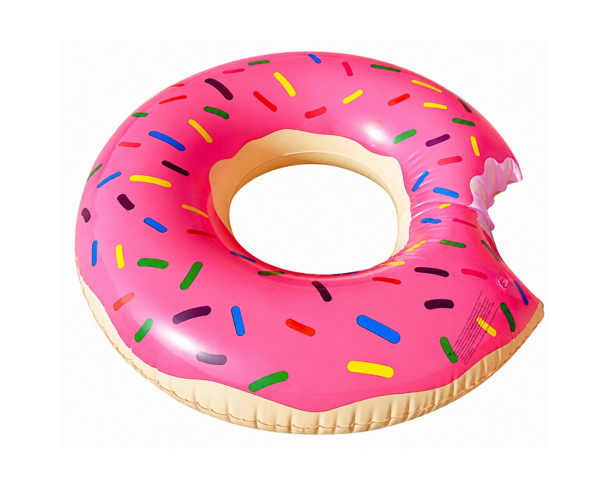 R2 Invest Schwimmreifen Schwimmring Donut 90 cm Aufblasbarer Schwimmreifen Wasserreifen