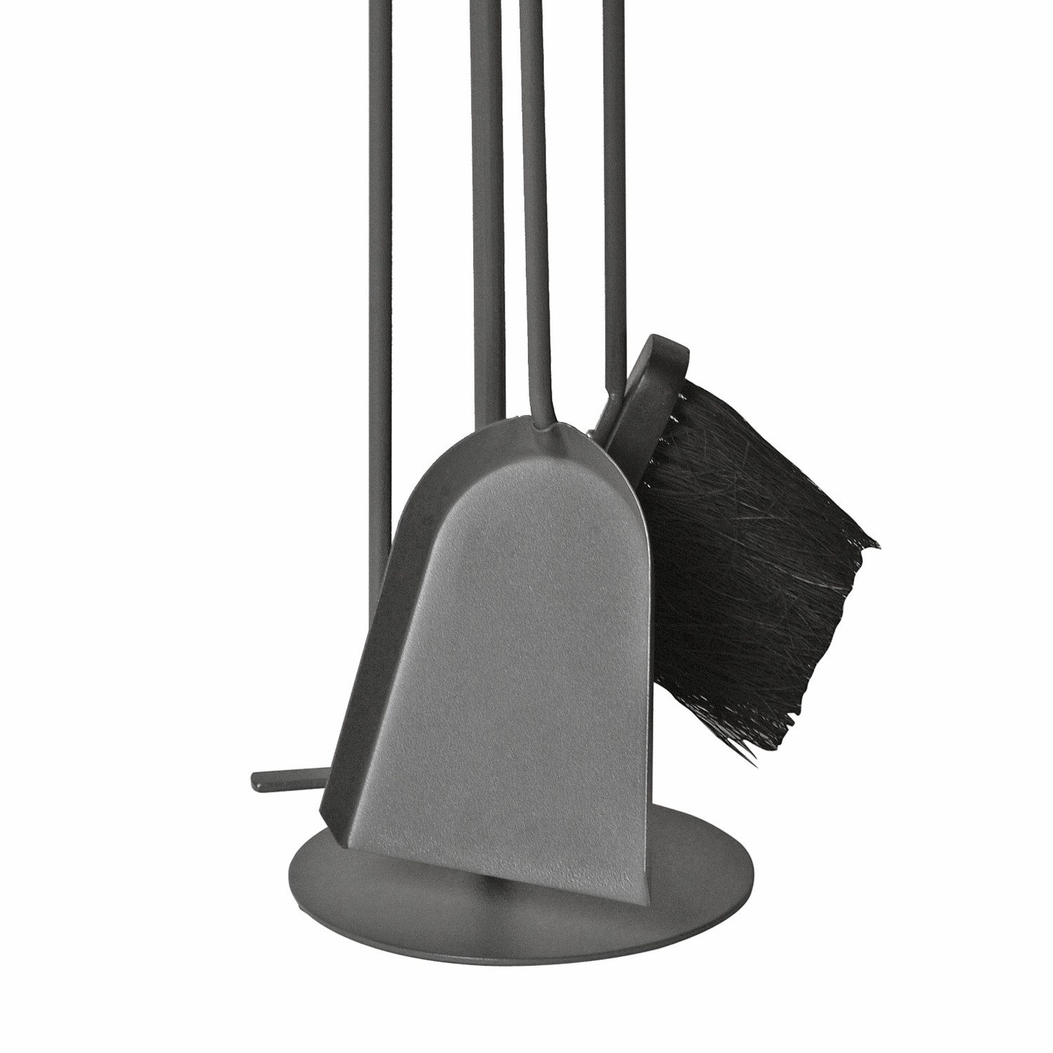 Raik Kamingarnitur Raik Kaminbesteck, 3-teilig, anthrazit, Holzgriffe, 58cm