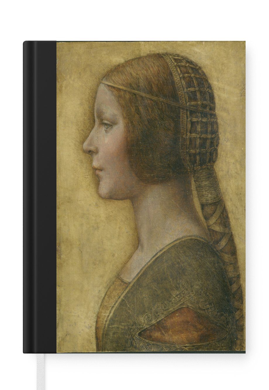 MuchoWow Notizbuch La Bella Principessa - Leonardo da Vinci, Journal, Merkzettel, Tagebuch, Notizheft, A5, 98 Seiten, Haushaltsbuch