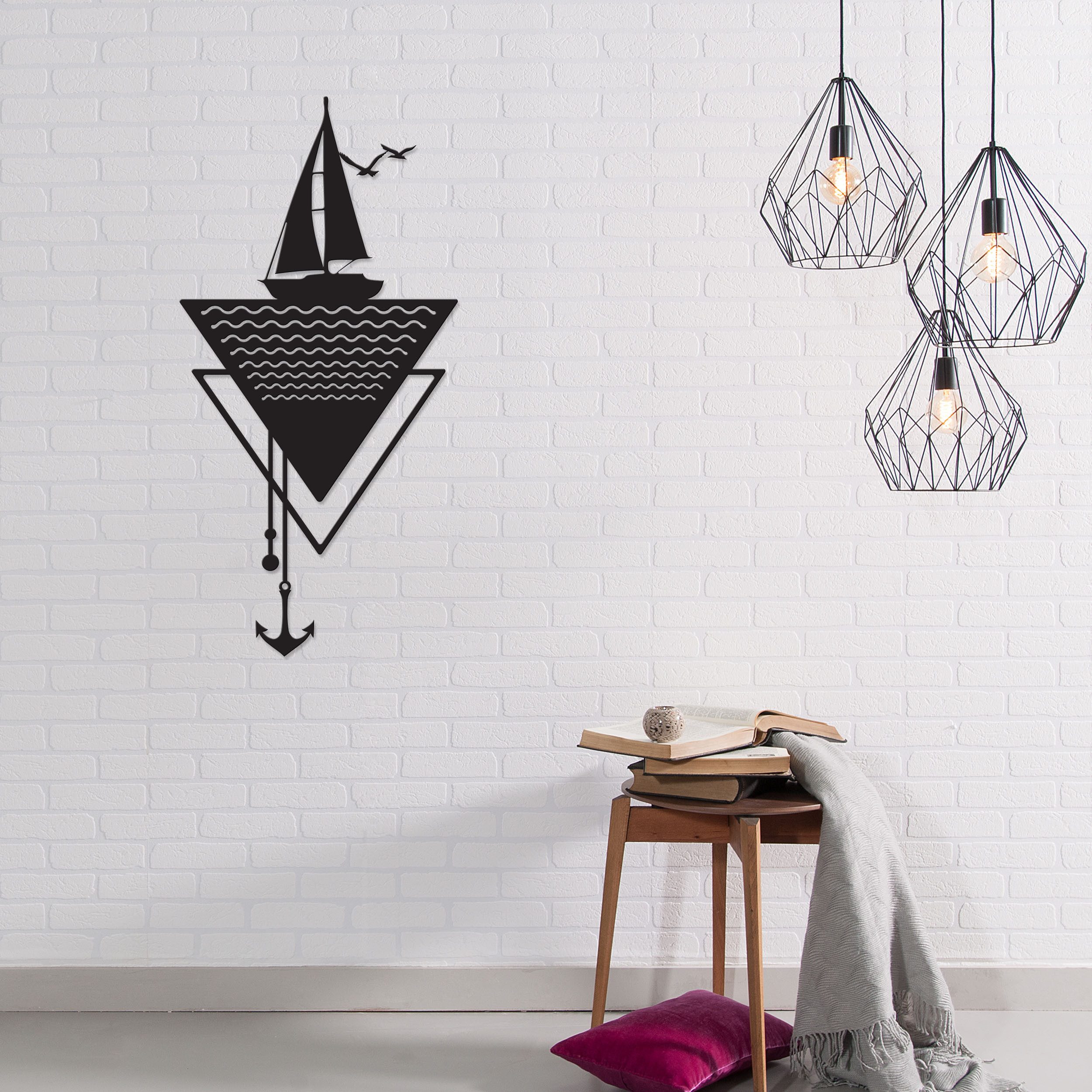 Decortie Wanddekoobjekt Metall NO:32 ANCHOR 0.3 x 64.0 x 31.7 cm