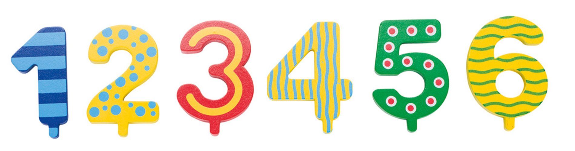 goki Dekoobjekt Geburtstagszug Karawane (14 St), mit Tieren und Zahlen 1-6