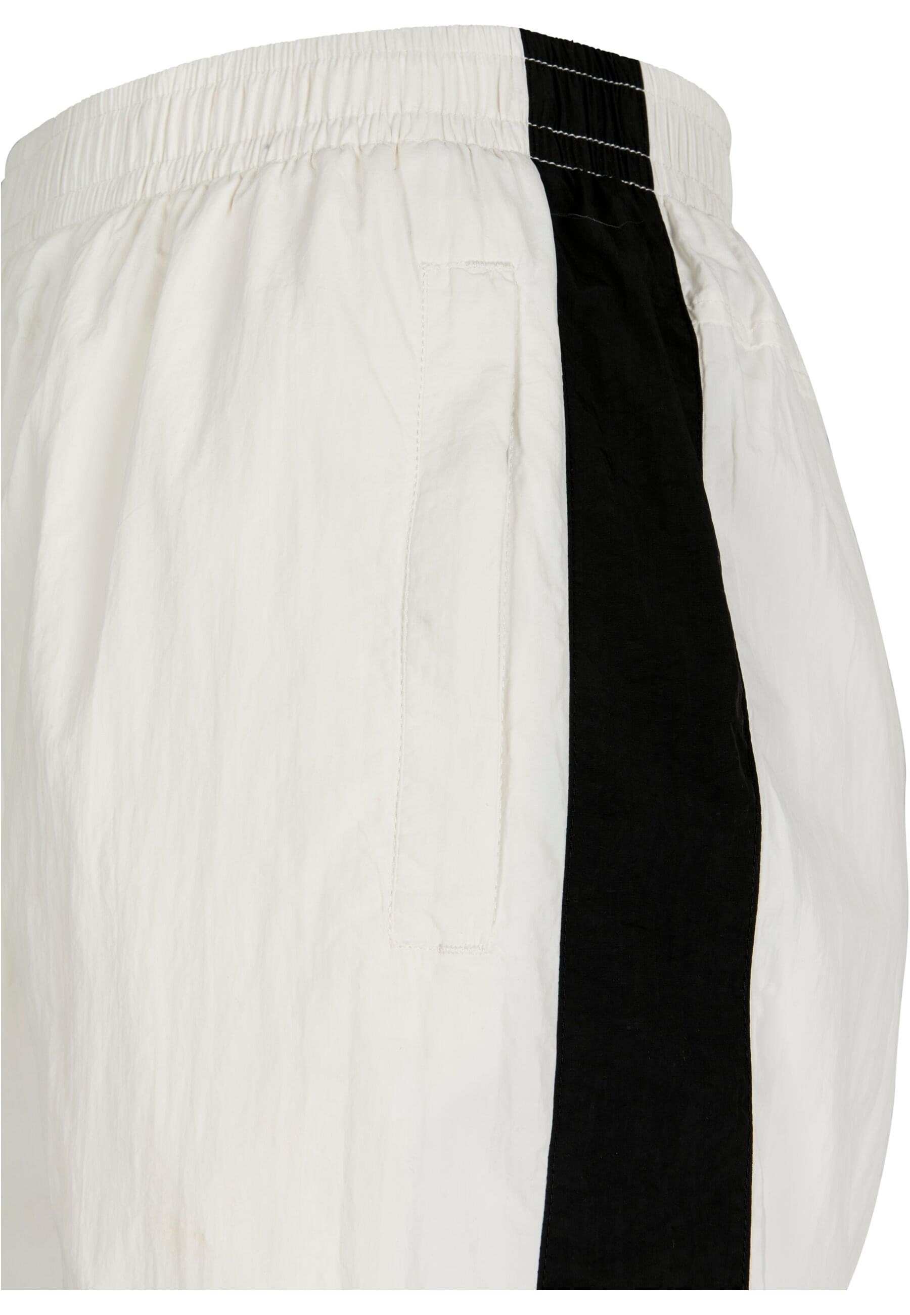 URBAN CLASSICS Stoffhose Damen Striped Ladies Pants (1-tlg) white/black Crinkle