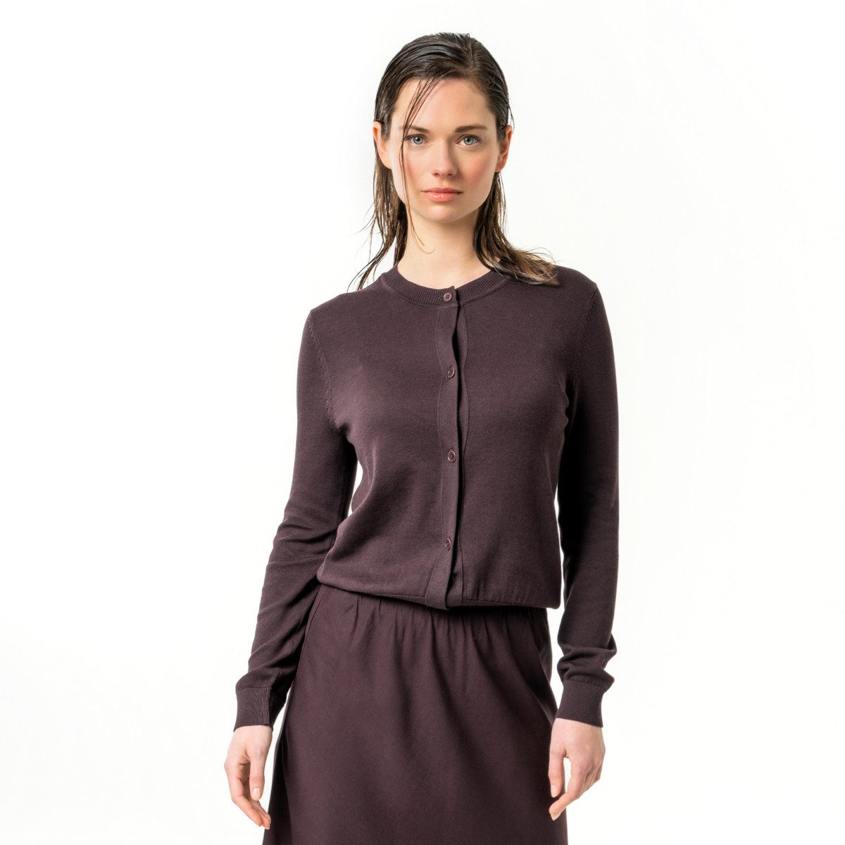 LIVING CRAFTS Strickjacke SCARA GOTS zertifiziert