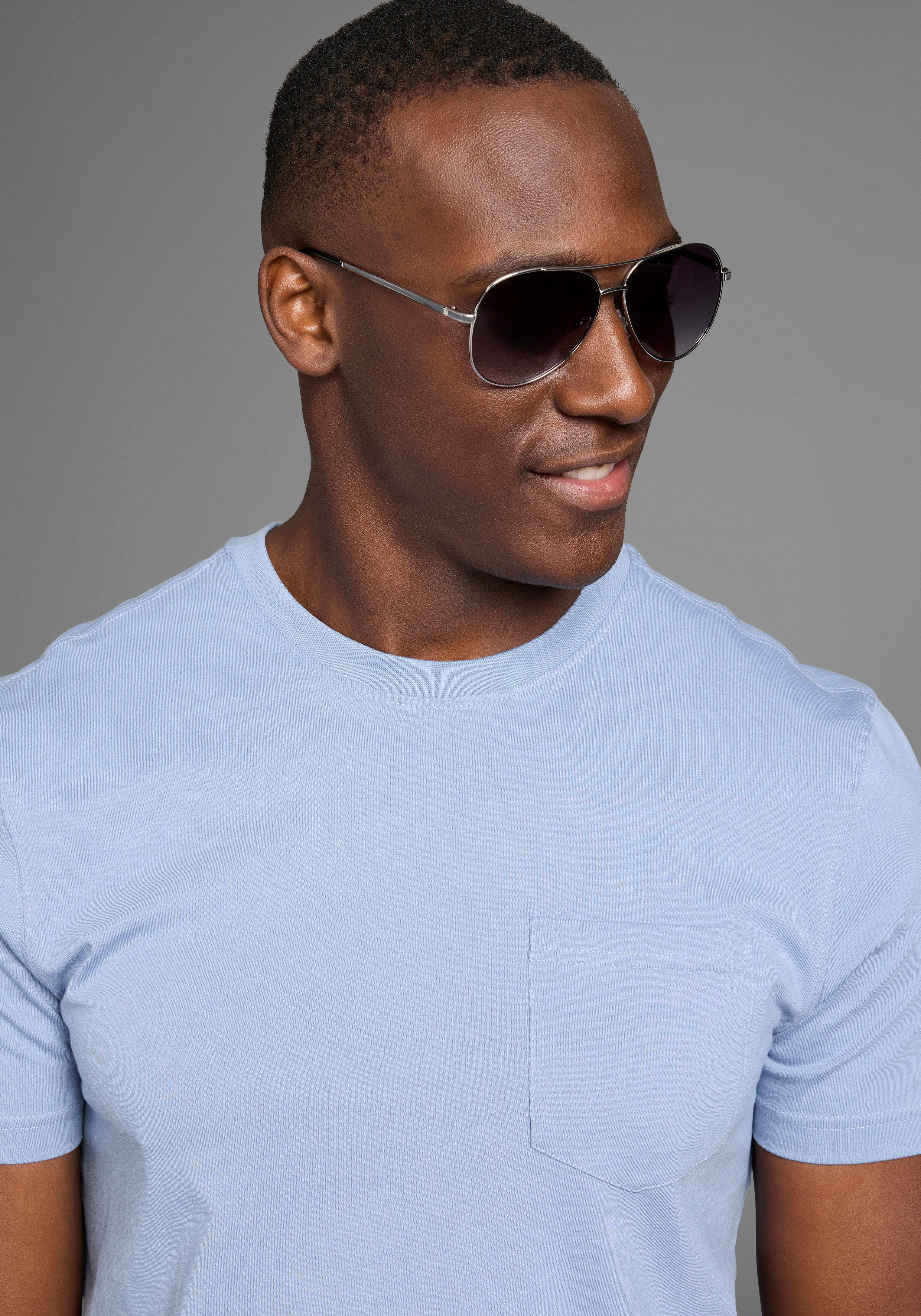 Bruno Banani Longshirt mit abgerundetem Saum