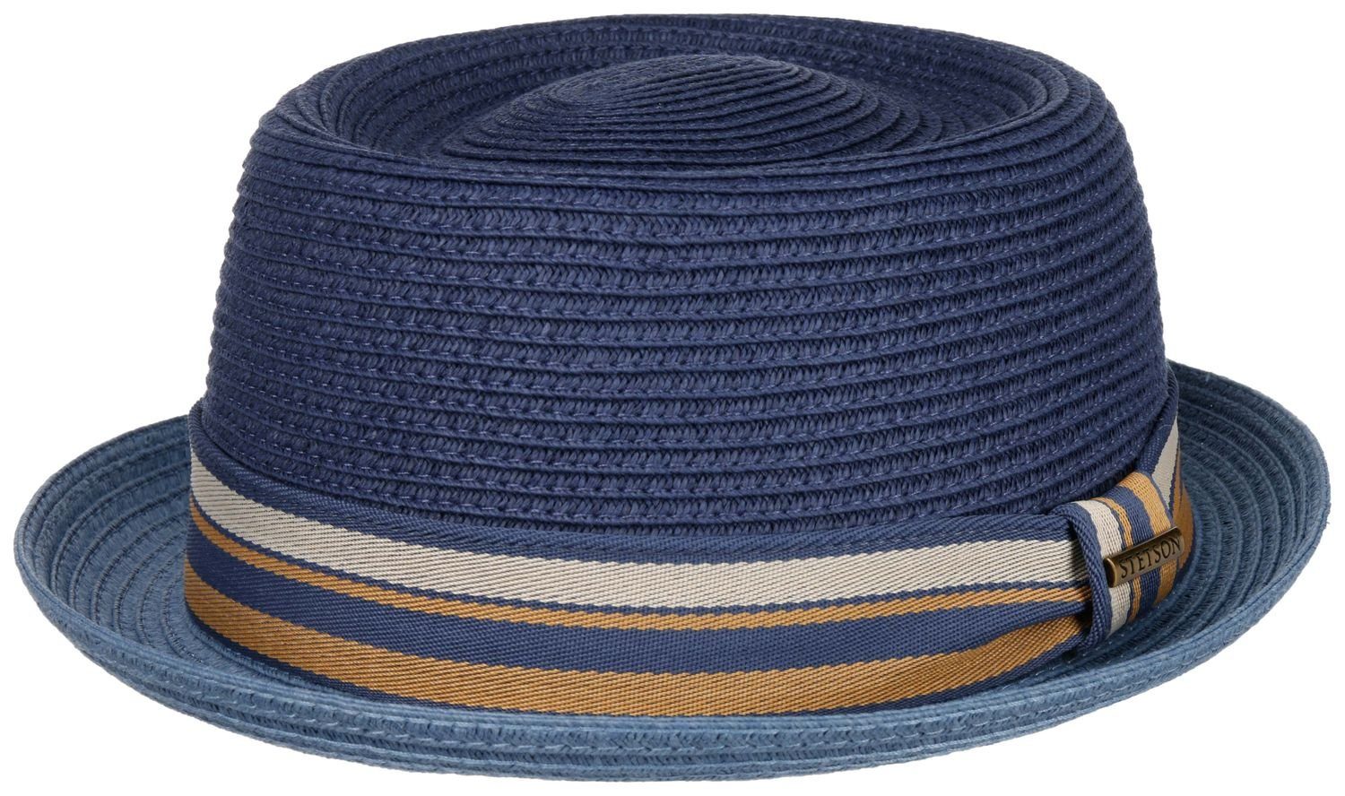 Stetson Strohhut Pork Pie mit bunter günstig online kaufen