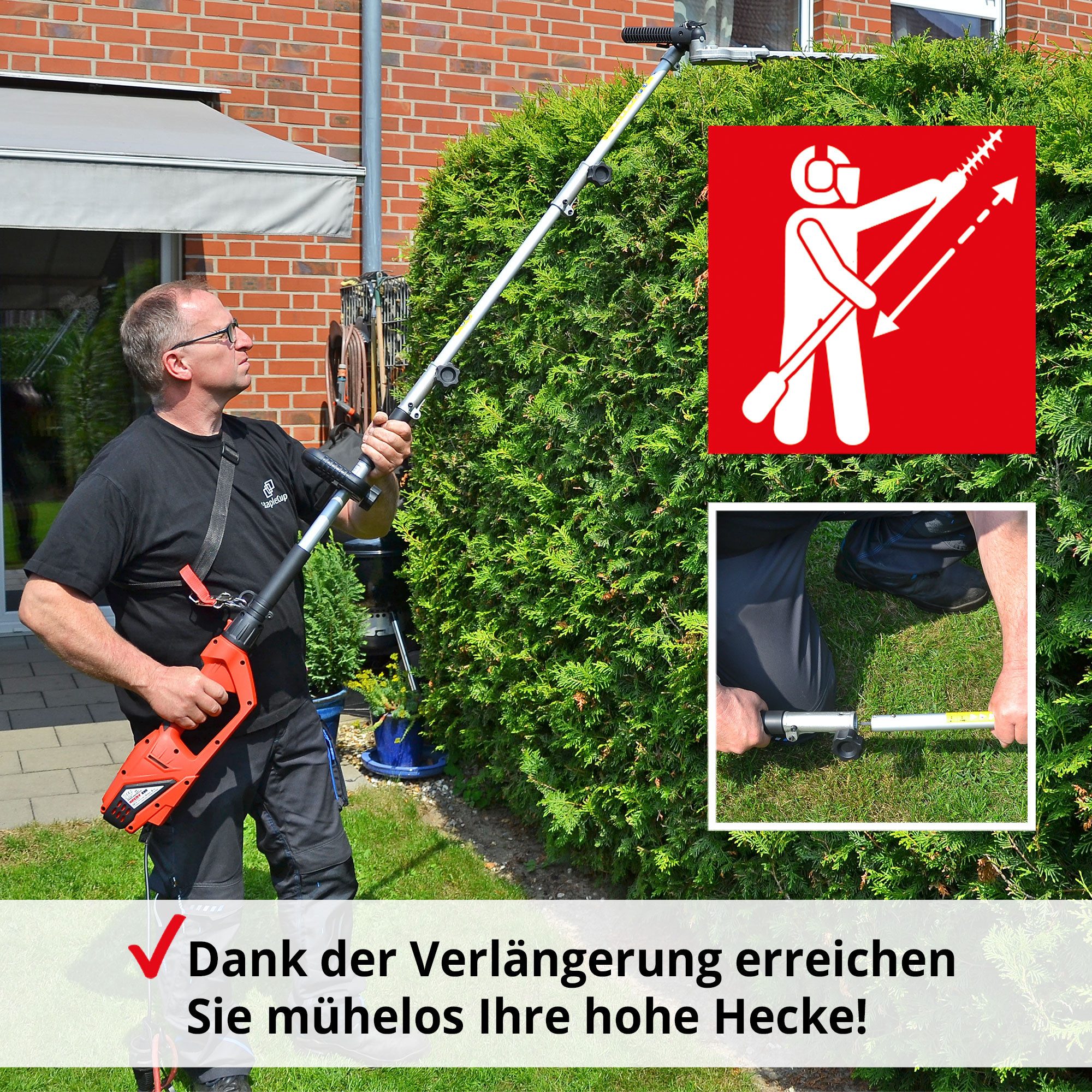 Hecht Teleskop-Heckenschere Elektro 695 mit LASER-CUT, günstig online kaufen