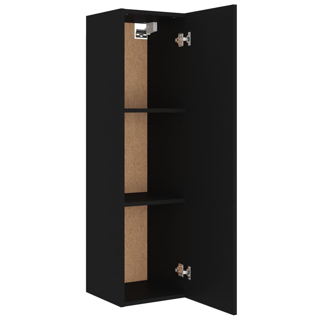 Schwarz Holzwerkstoff TV-Schrank TV-Schrank-Set furnicato 8-tlg.