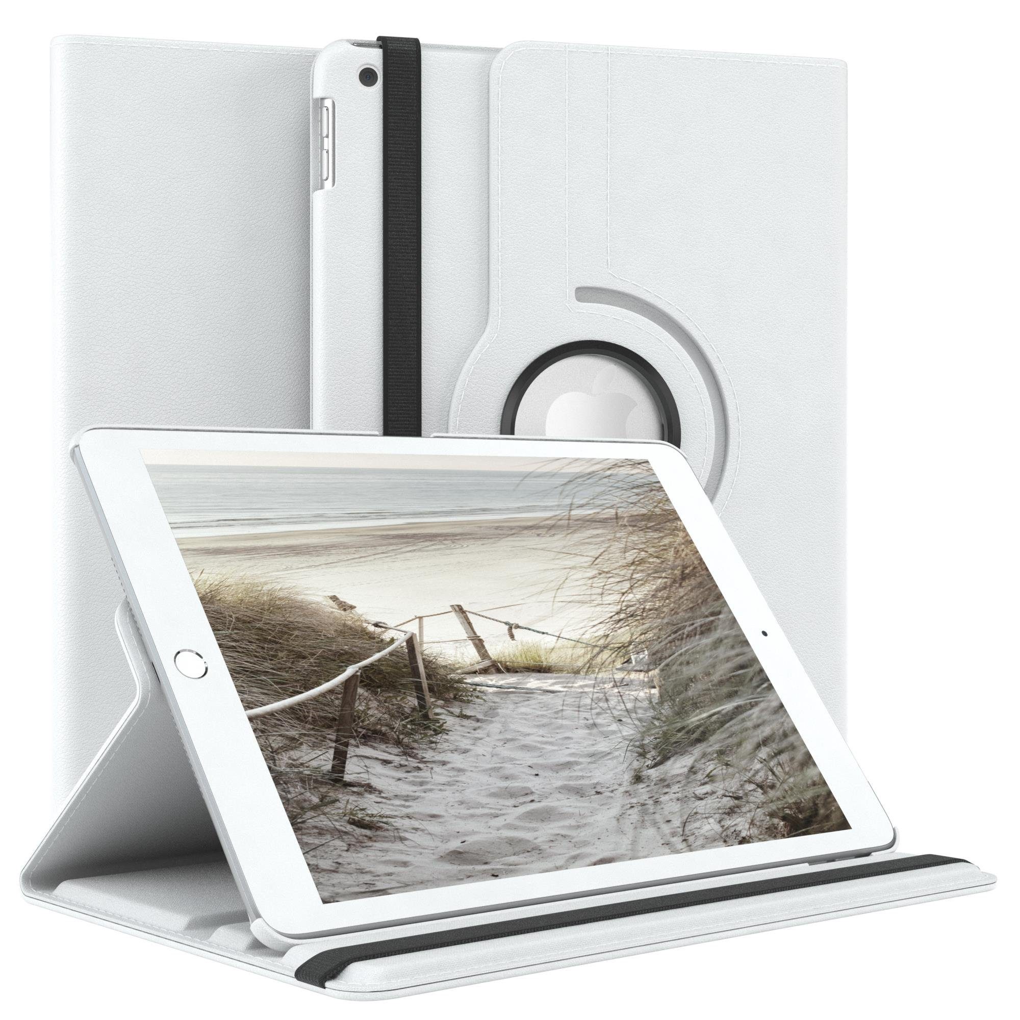EAZY CASE Tablet-Hülle Rotation Case für Apple iPad 7./8./9. Gen. 10,2 Zoll, Tablet Schutzhülle kratzfest stoßfest drehbar 360 Grad Weiß