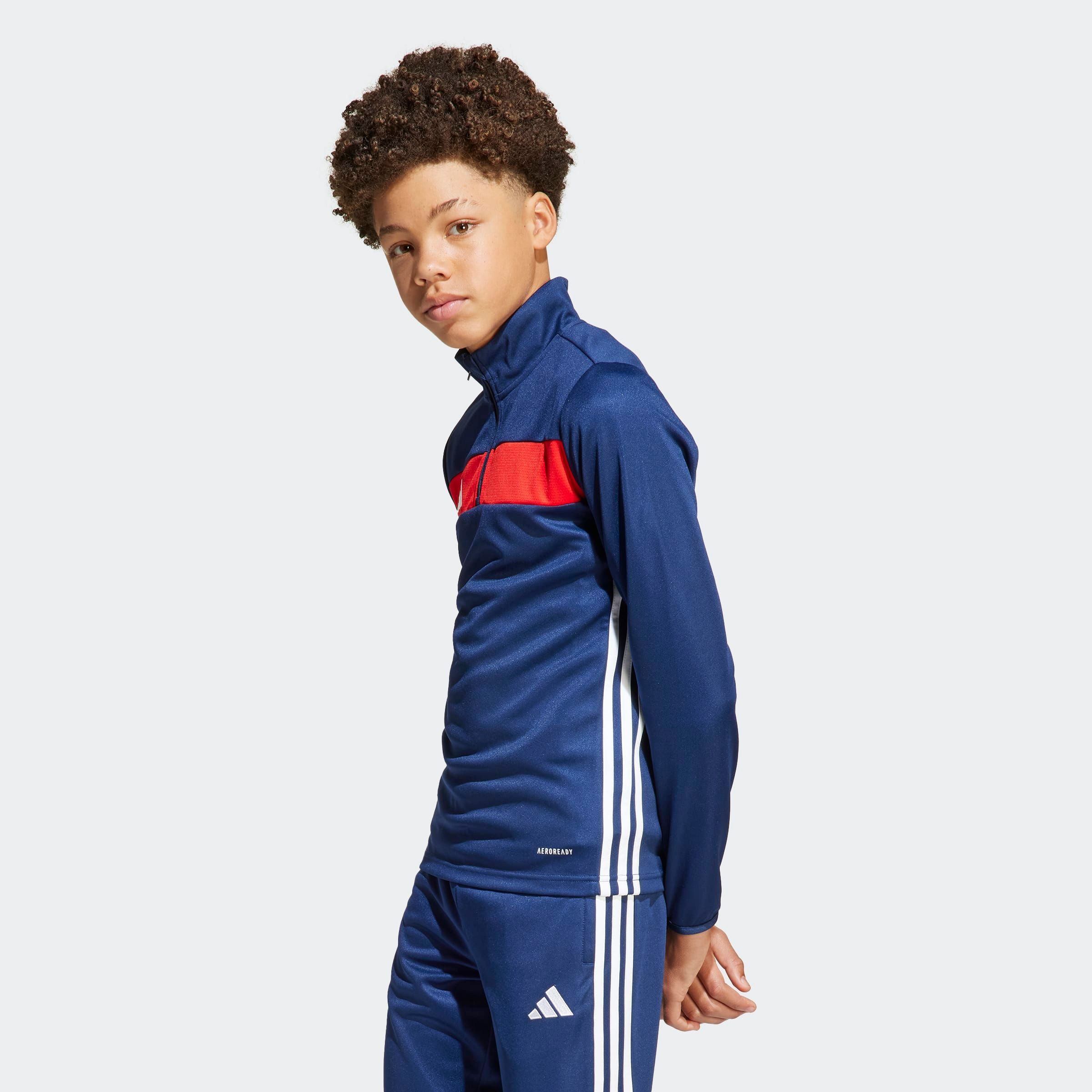 adidas Performance Trainingsshirt TIRO ES Y für Kinder, mit Reißverschluss, ohne Ausschnitt