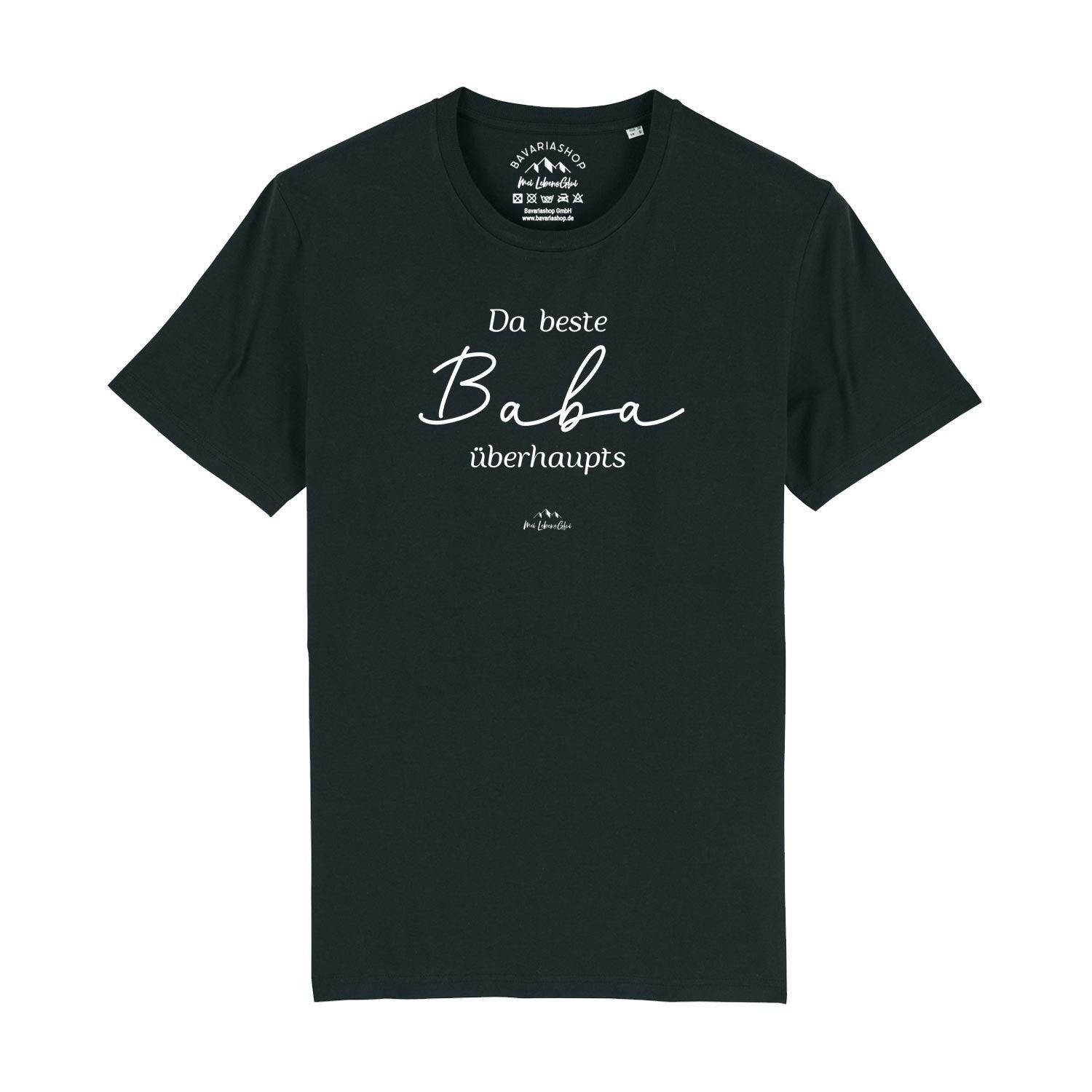 Bavariashop T-Shirt Herren T-Shirt "Da beste Baba übahaupts"