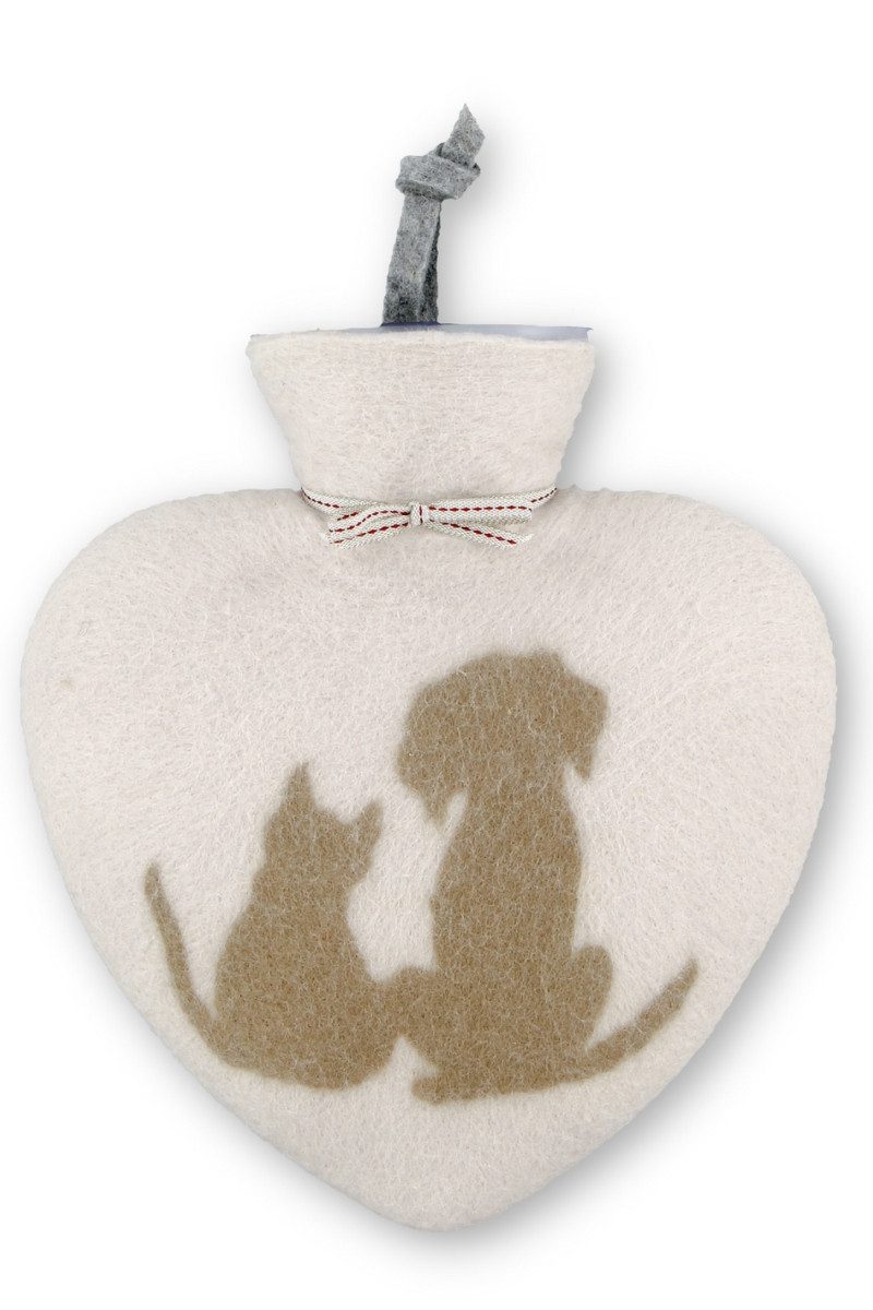 Dorothee Lehnen Hundeleinen-Führungsstange Wärmflasche - FRIENDS - cremebeige