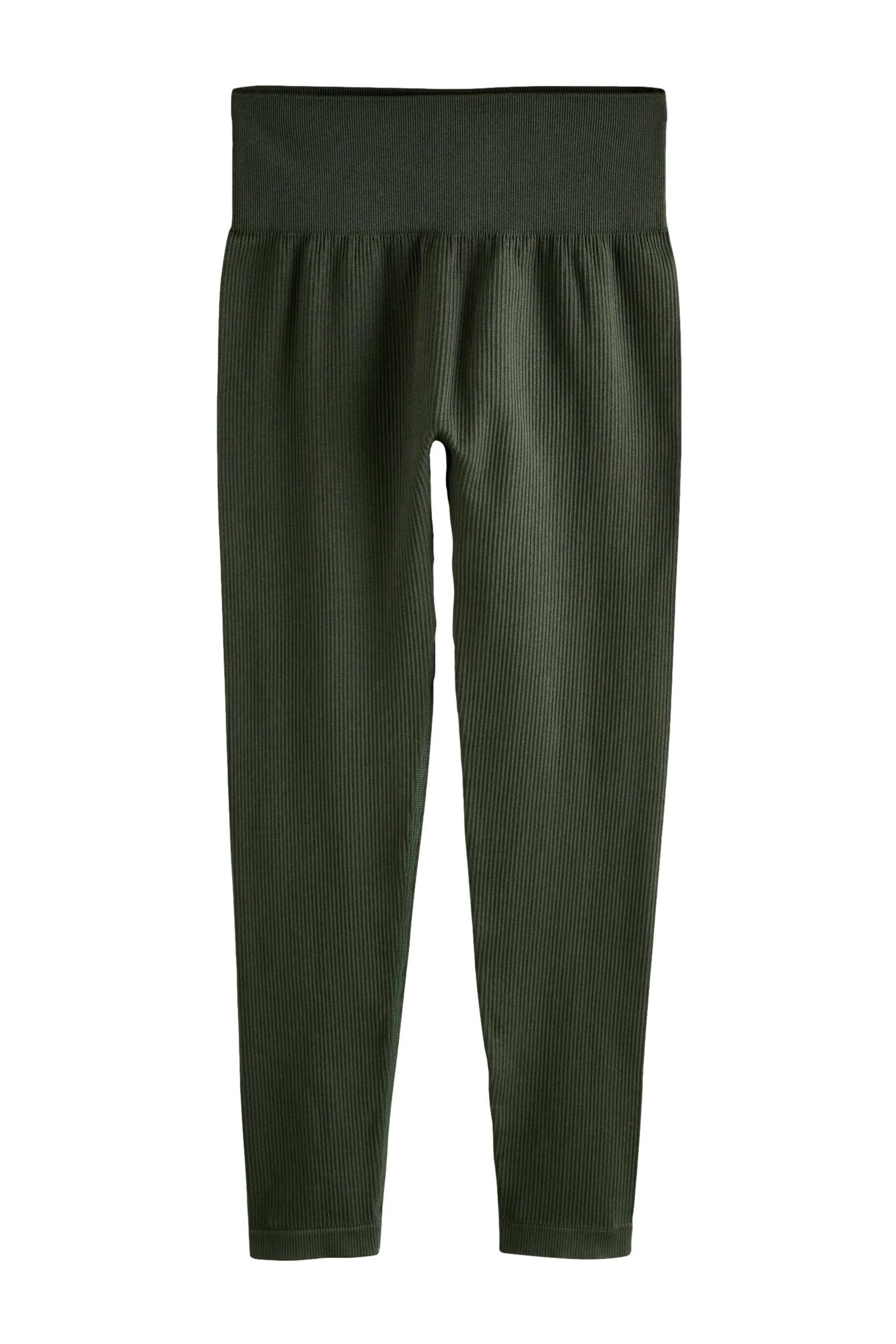Highwaist Leggings Gerippte Leggings mit hoher Taille
