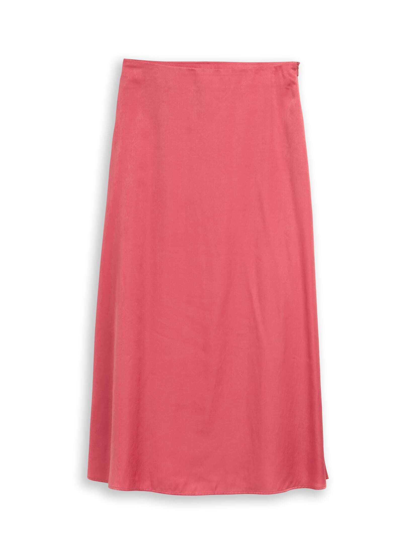 TOM TAILOR Sommerrock Röcke High Waist Satin Midi-Rock