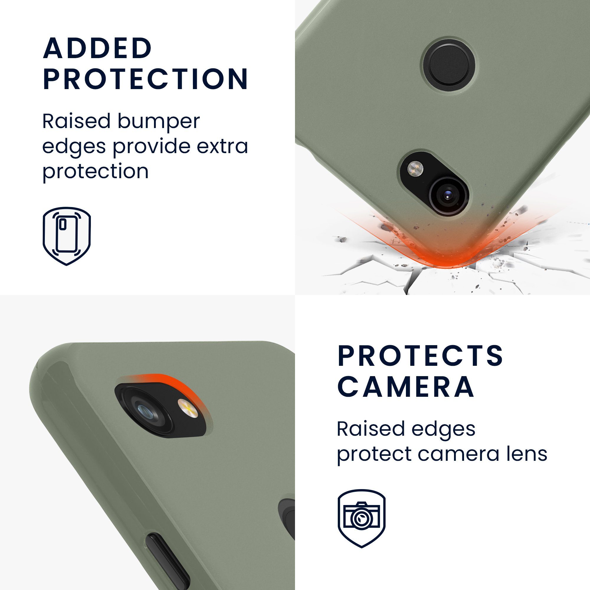 kwmobile Handyhülle Hülle für Google Pixel 3a XL, Hülle Silikon - Soft Handyhülle - Handy Case Cover