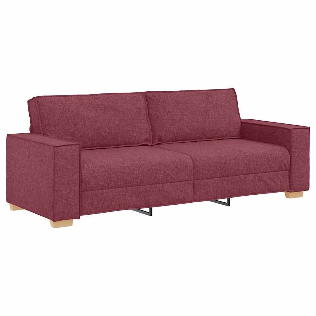 vidaXL Sofa 3-Sitzer-Sofa Weinrot 180 cm günstig online kaufen