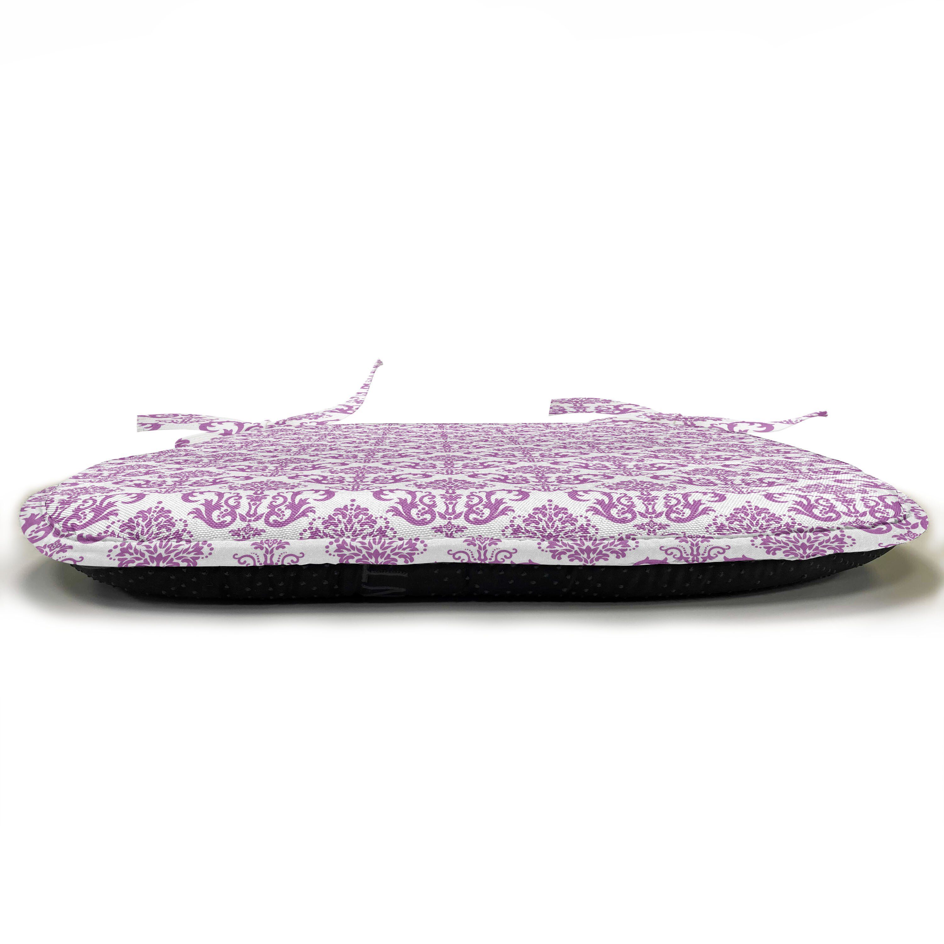 Dekoratives Lavendel mit Floral Abakuhaus für Kissen Bloom Küchensitze, viktorianisch wasserfestes Stuhlkissen Riemen