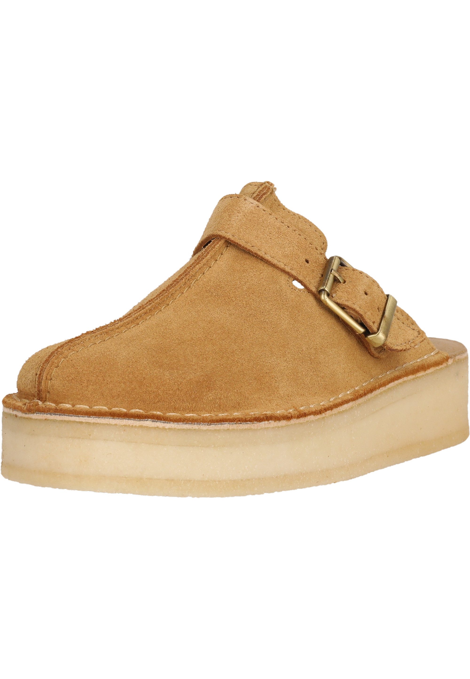 Clarks TrekWedge Pantolette im praktischen Slip-On Design mit Naturkreppsohle