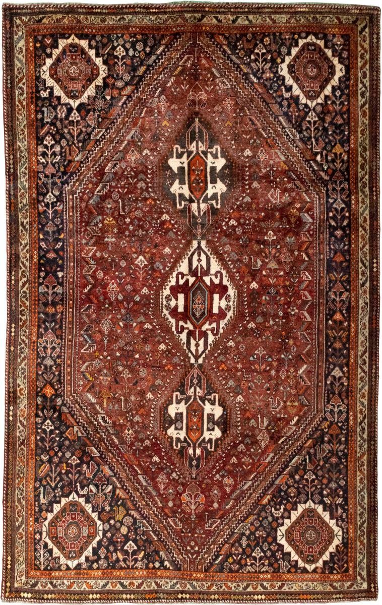 Orientteppich Shiraz 184x297 Handgeknüpfter Orientteppich / Perserteppich, Nain Trading, rechteckig, Höhe: 10 mm