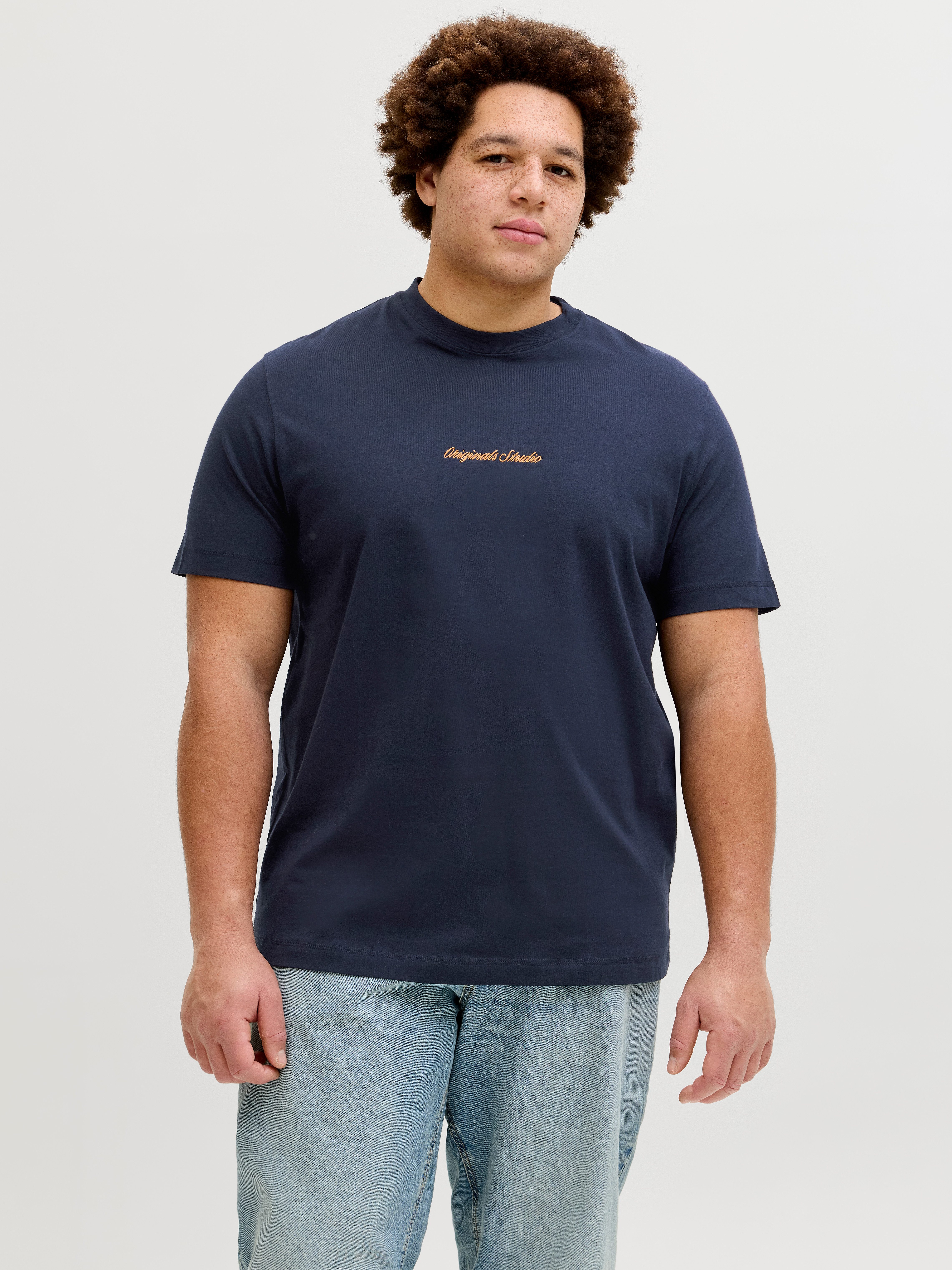 Jack & Jones PlusSize T-Shirt JORNORREBRO EMB TEE SS CREW NECK PLS
