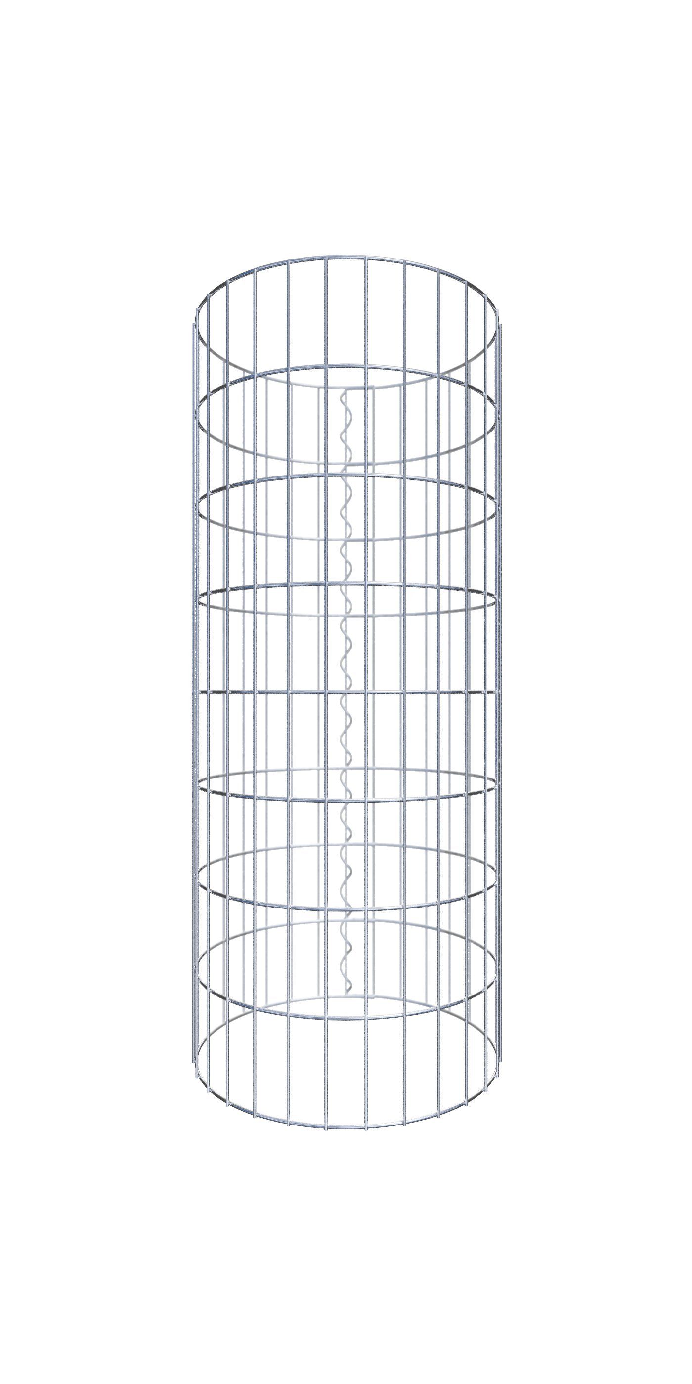 Steinsäule Gabionensäule rund 47 cm Durchmesser, 80 cm Höhe, Maschenweite 5 cm