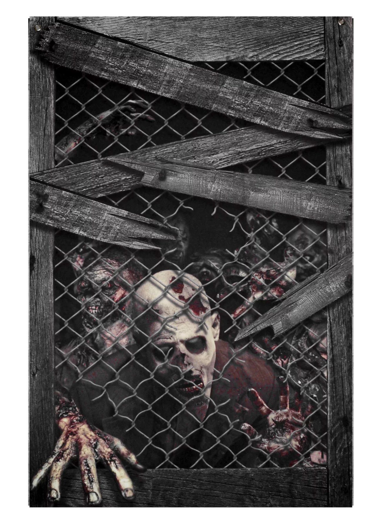 Metamorph Dekoobjekt Zombie Fensterdeko - Horror Halloween deko, Horror Halloween deko