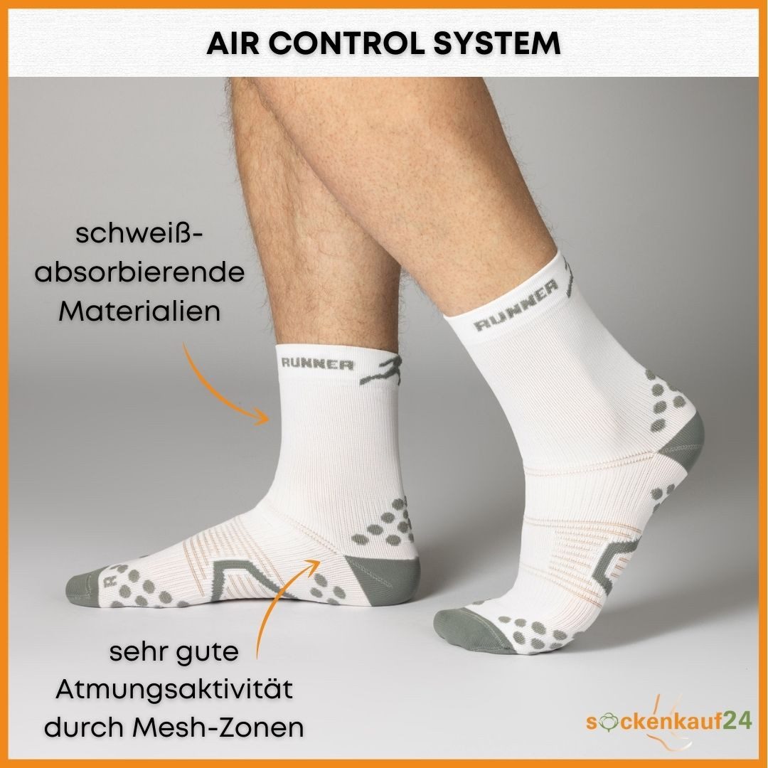 sockenkauf24 Laufsocken Sportsocken für Herren & Damen Laufsocken (3-Paar) Atmungsaktive Running Socks 50201P WP