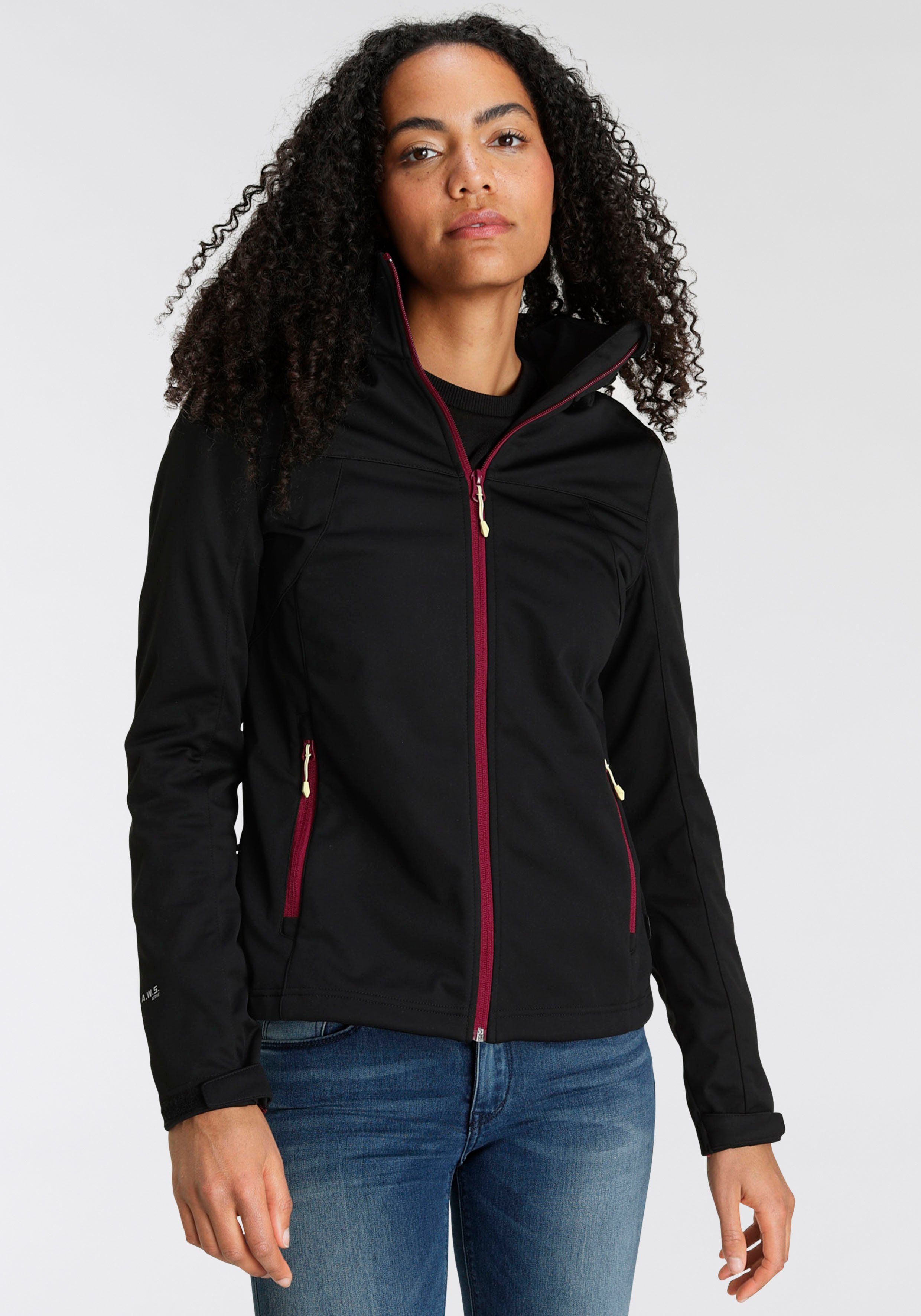 Icepeak Softshelljacke Winddicht BOISE D Wasserdicht black & SOFTSHELLJACKE