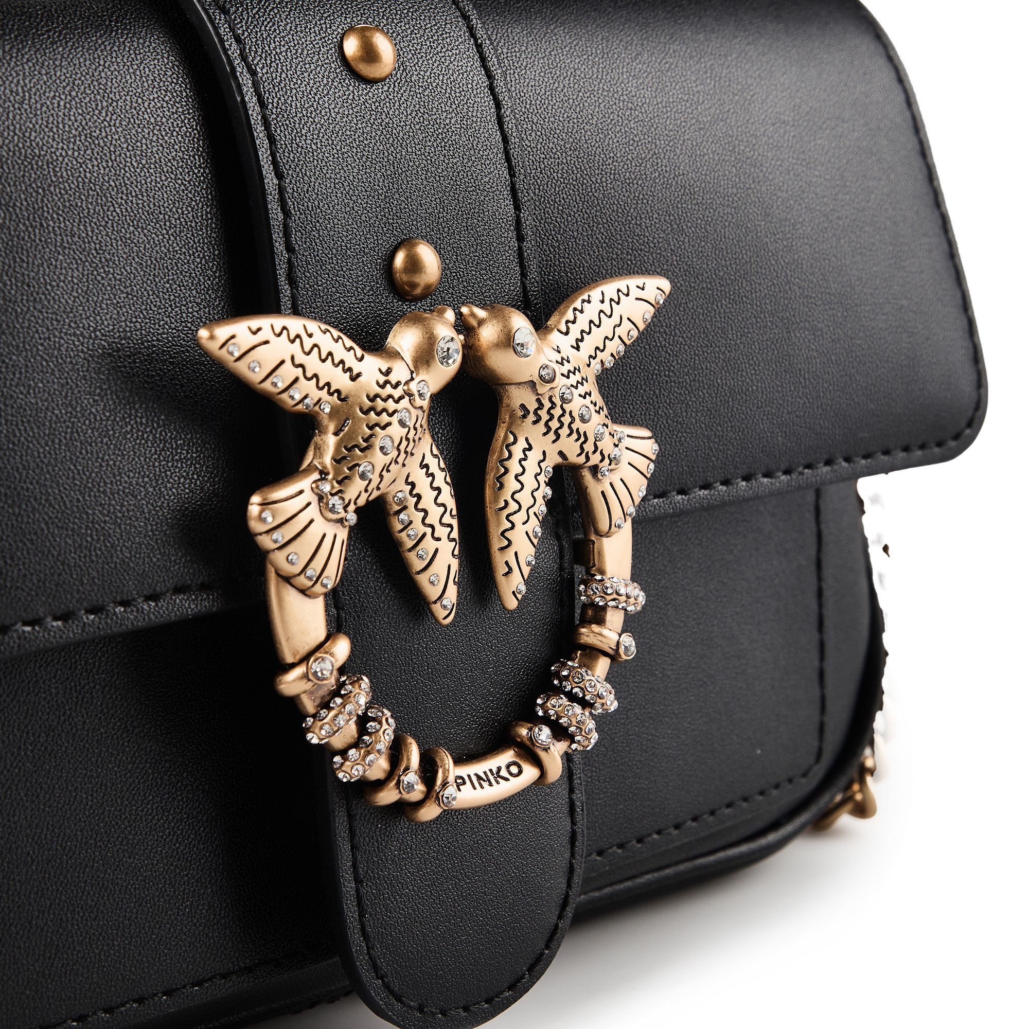 PINKO Umhängetasche Love Pocket, Leder