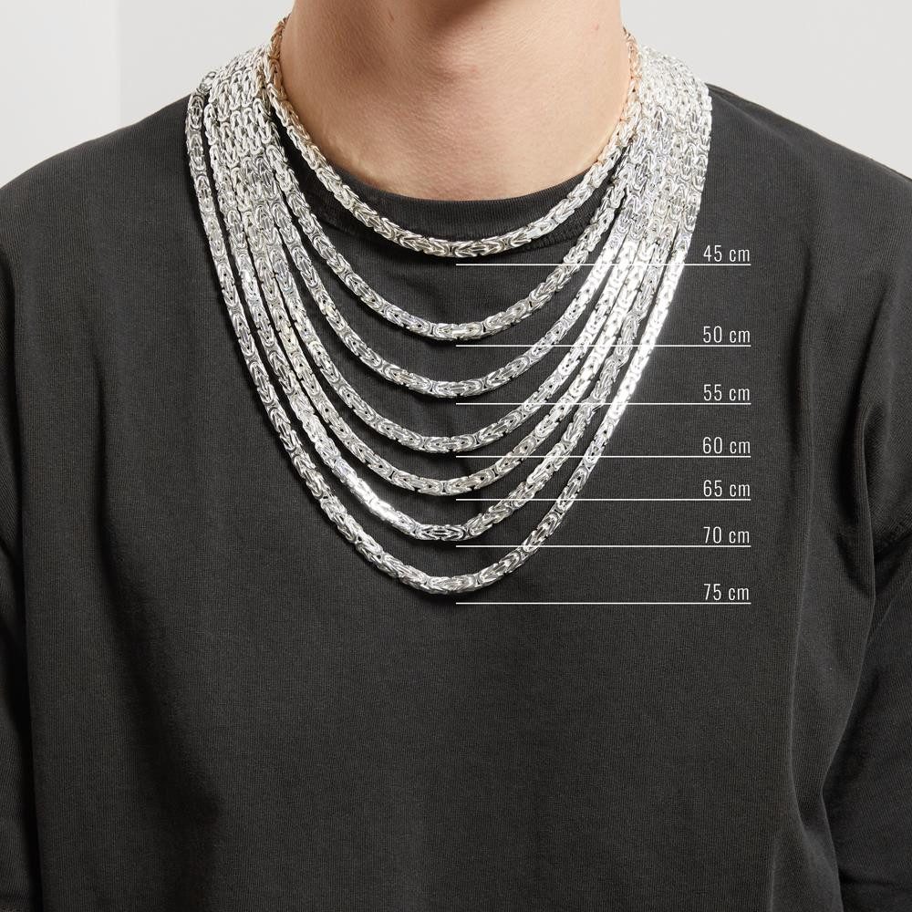 JEWLIX Königskette 6mm breit aus hochwertigem Sterlingsilber KK0060