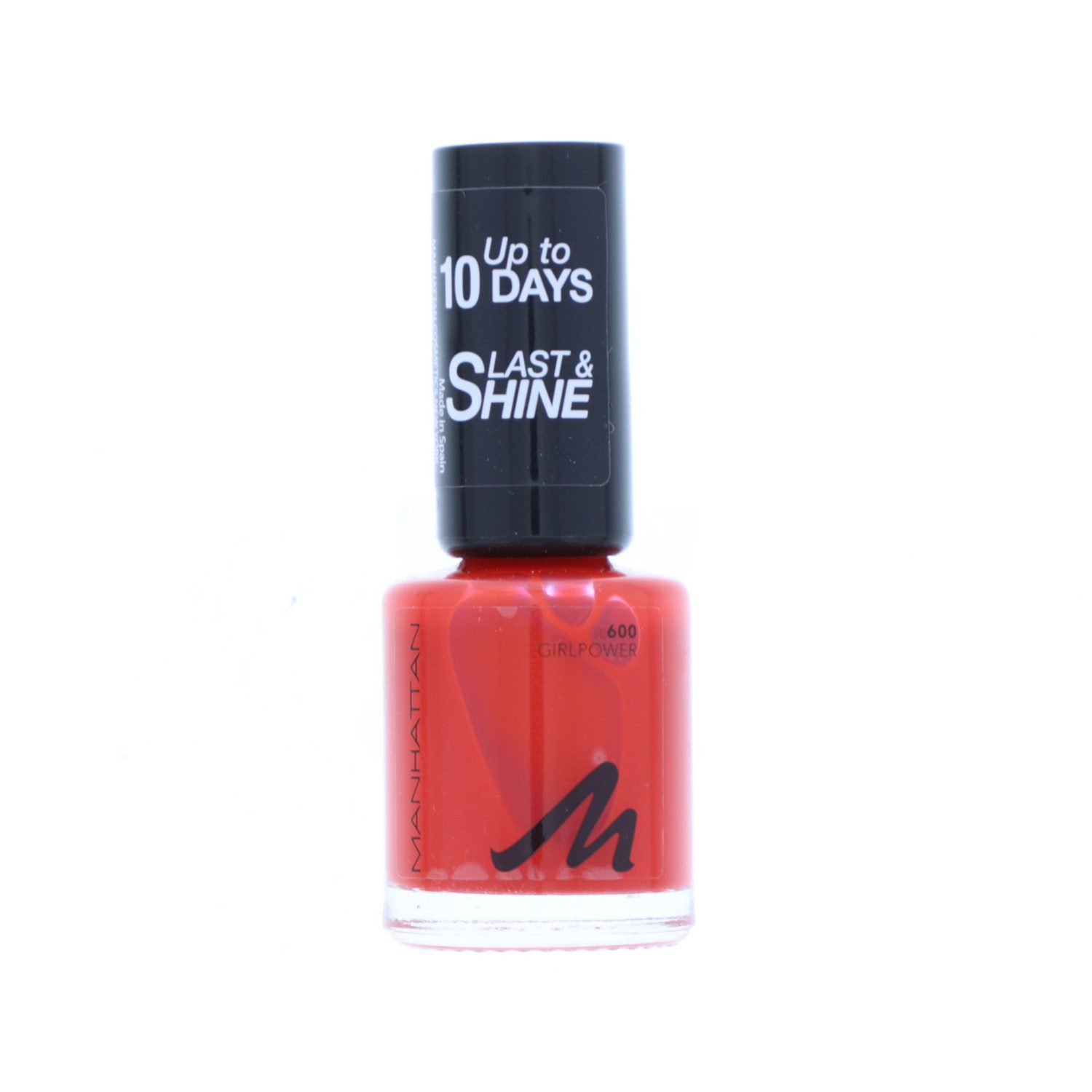 MANHATTAN Nagellack 3 x Manhattan Last & Shine Nail Polish 600 Girlpower je 8ml Nagellack