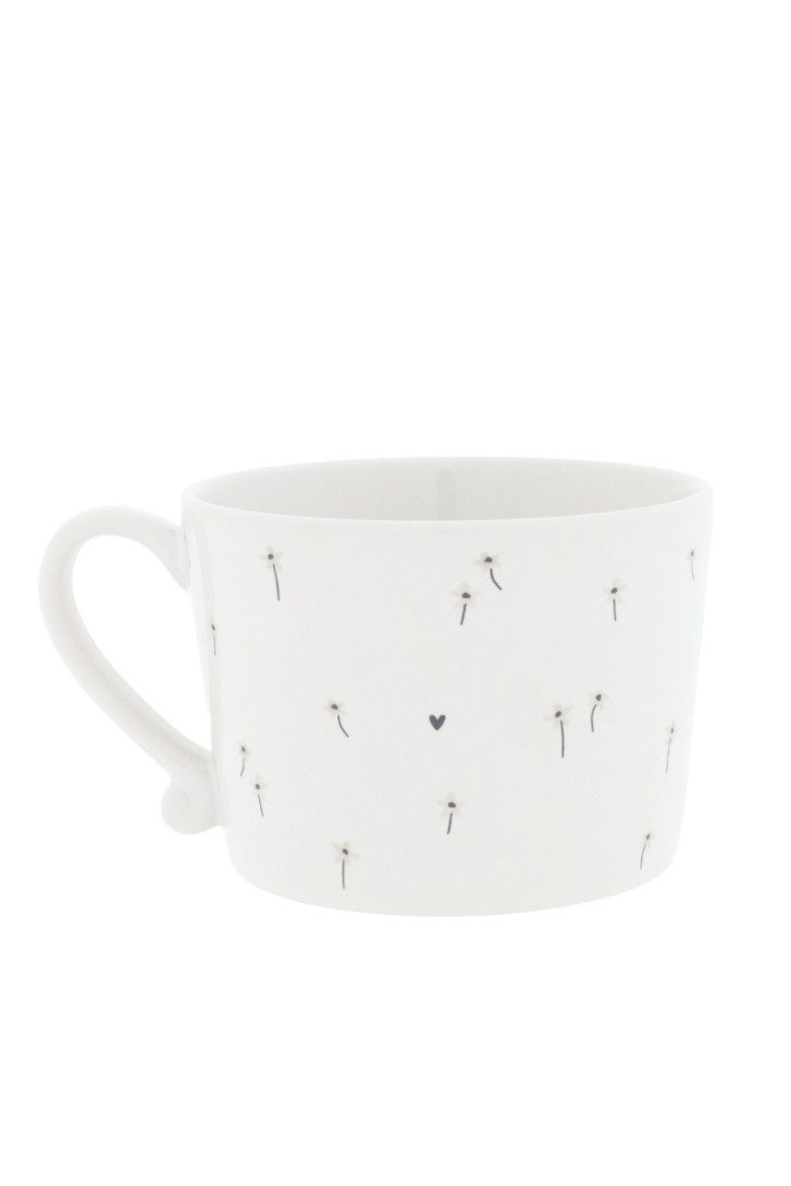 Bastion Collections Geschirr-Set Tasse - DAISIES II - weiß