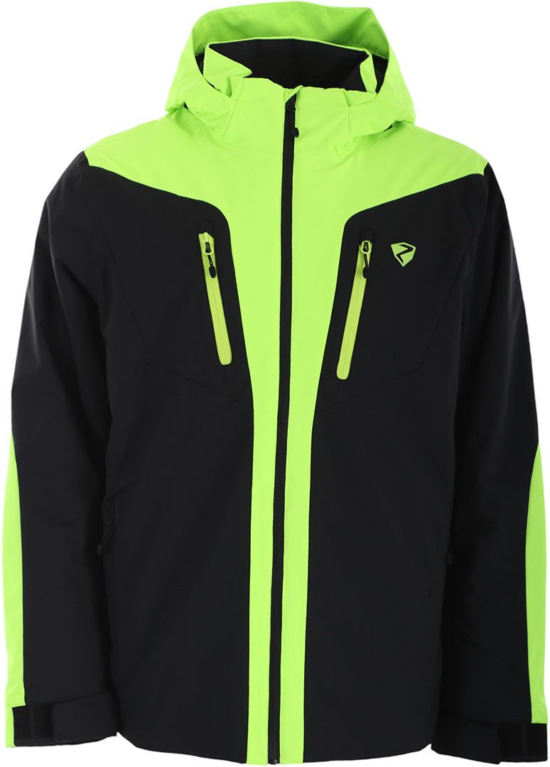 Skijacke ZIENER PINTER Jacke black/neon green
