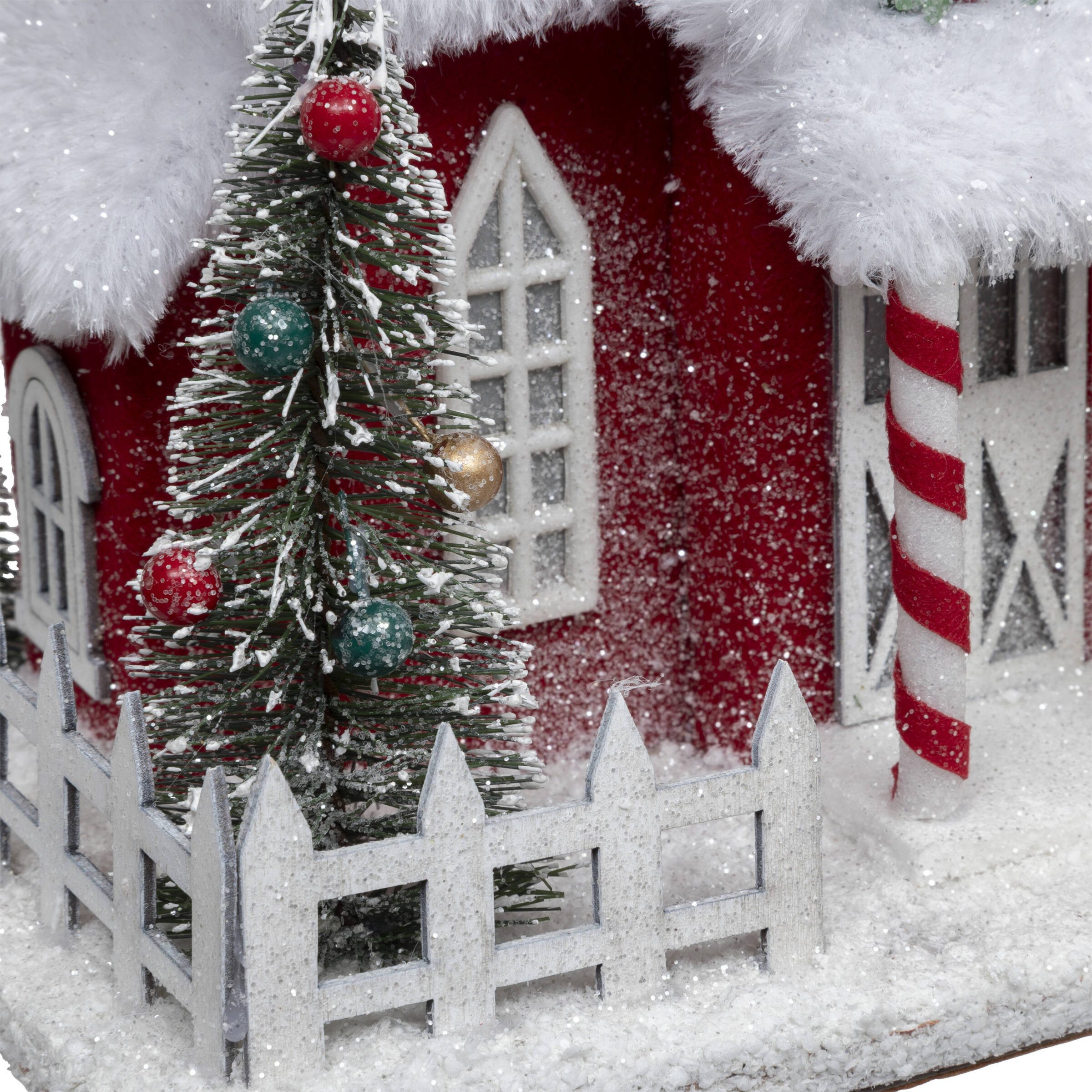Atmosphera Créateur d'intérieur Weihnachtsfigur Weihnachtsmannhaus, 24 x 18,5 cm (Deko-Objekt, Deko-Objekt)