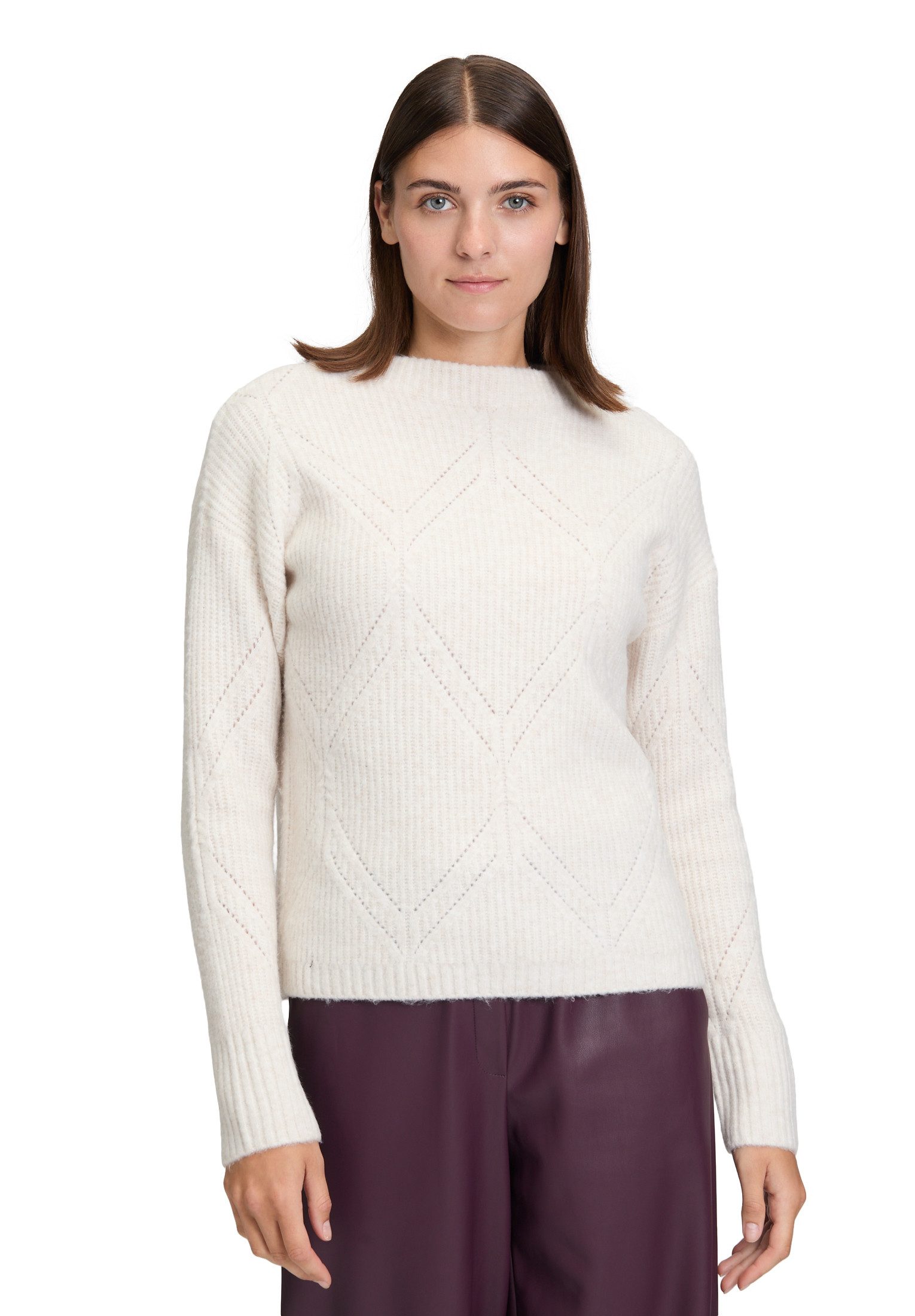 Betty&Co Strickpullover Damen mit Struktur (1-tlg)