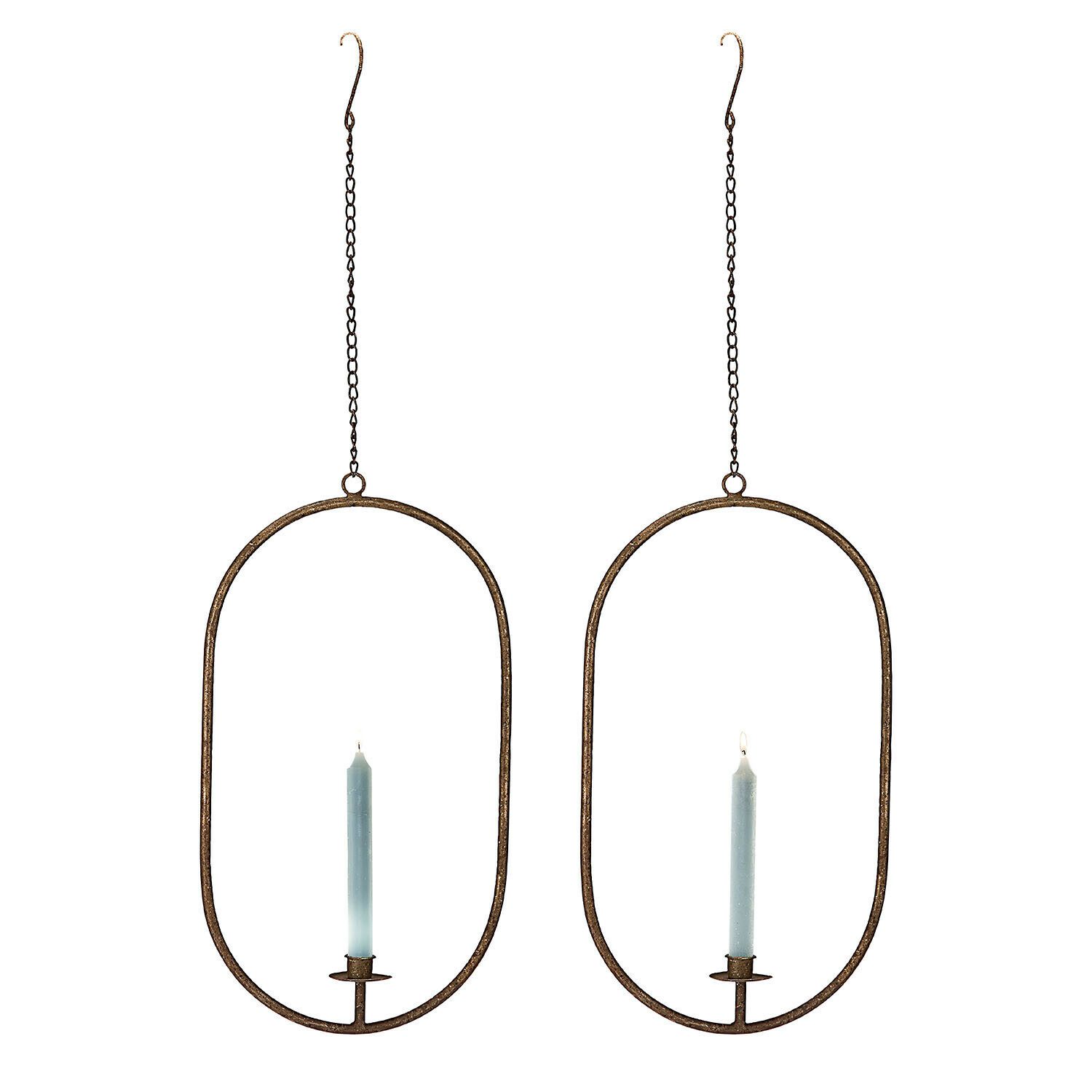 Mirabeau Kerzenständer Kerzenhalter 2er Set Atelier Lumière antikbraun