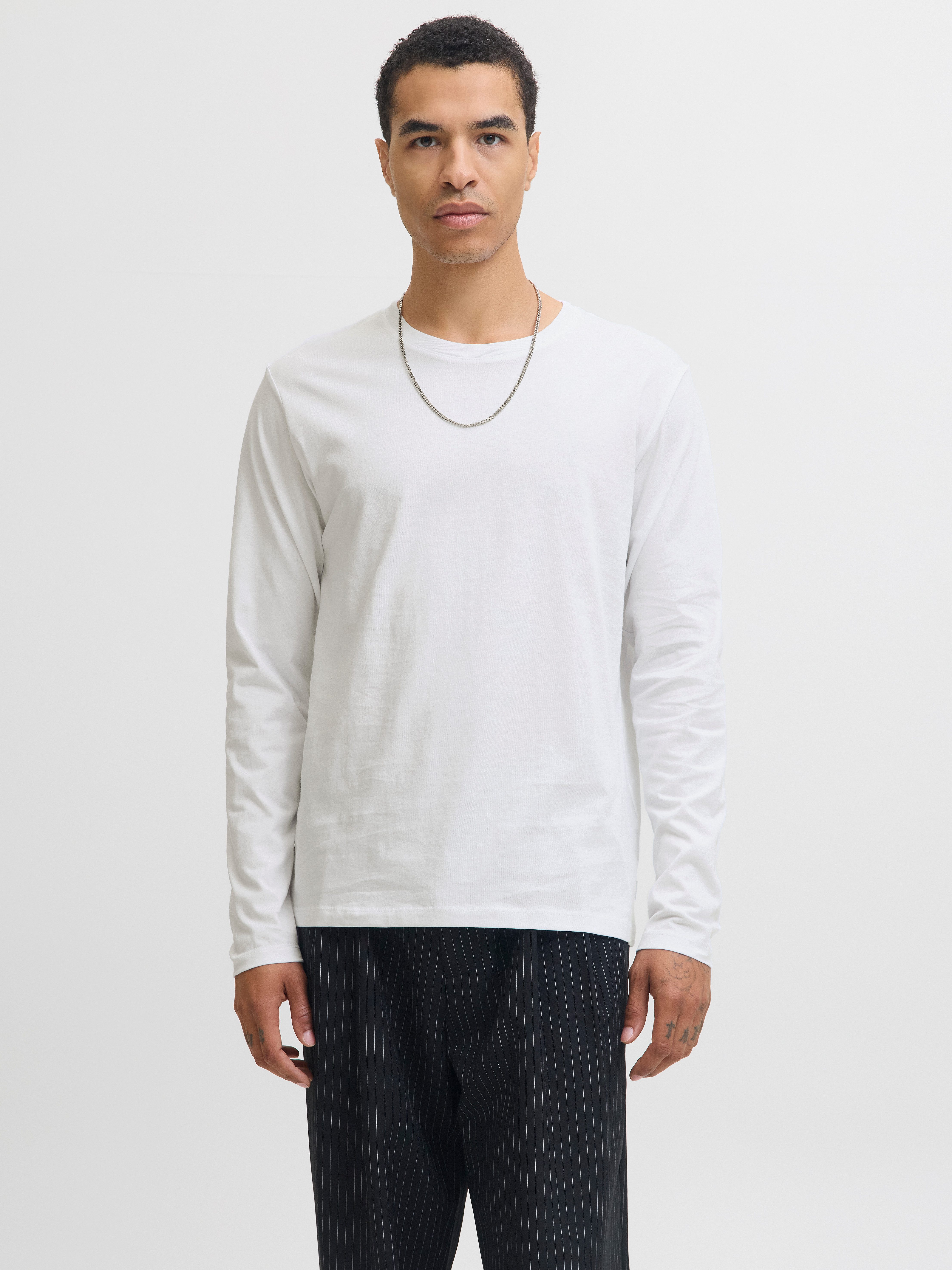 Jack & Jones Rundhalsshirt JJEORGANIC BASIC TEE LS O-NECK NOOS