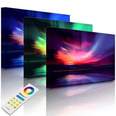 lightbox-multicolor LED-Bild »Nordische Polarlichter«