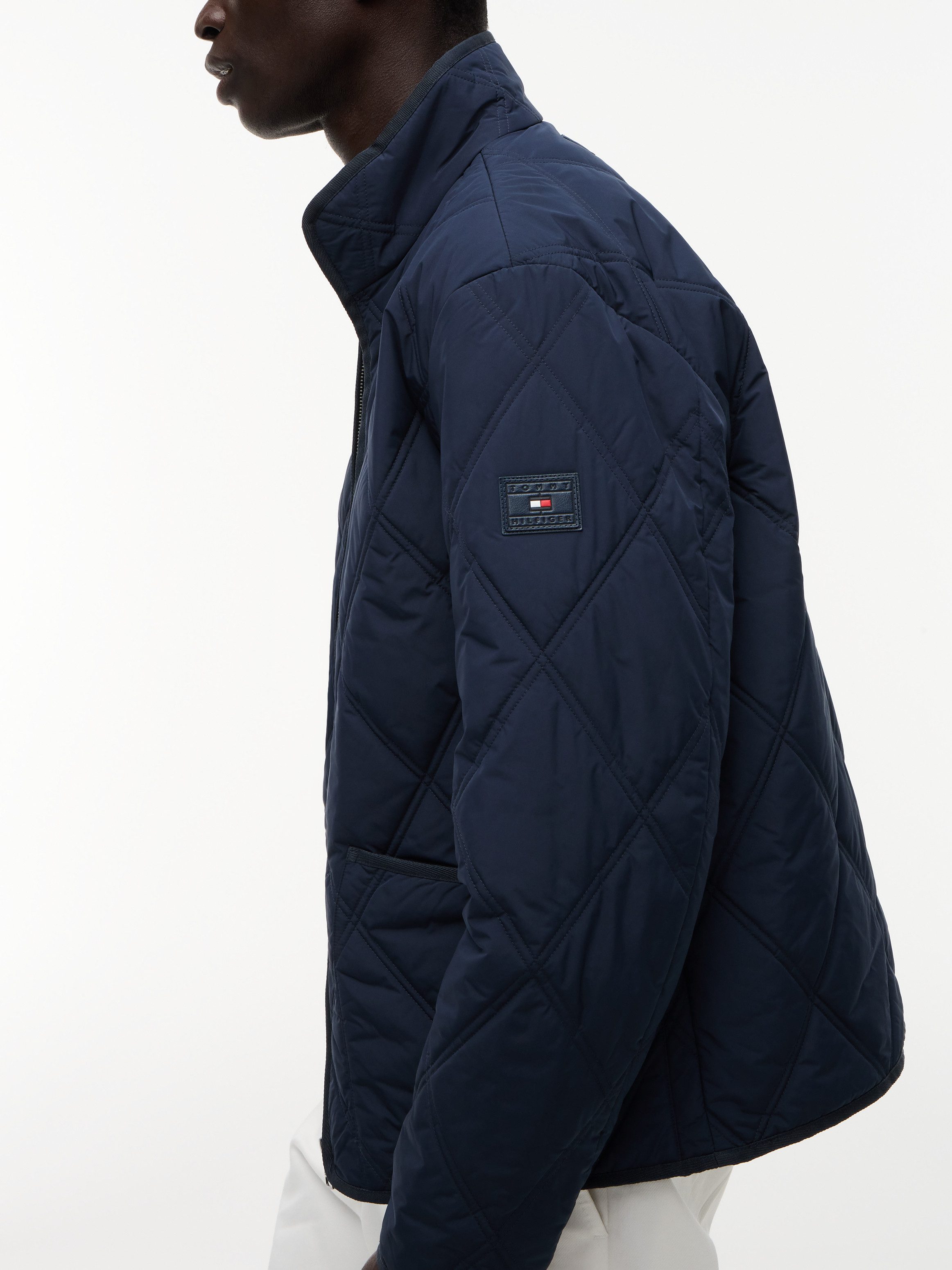 Tommy Hilfiger Steppjacke DIAMOND QUILT mit Rautensteppung und Reißverschluss