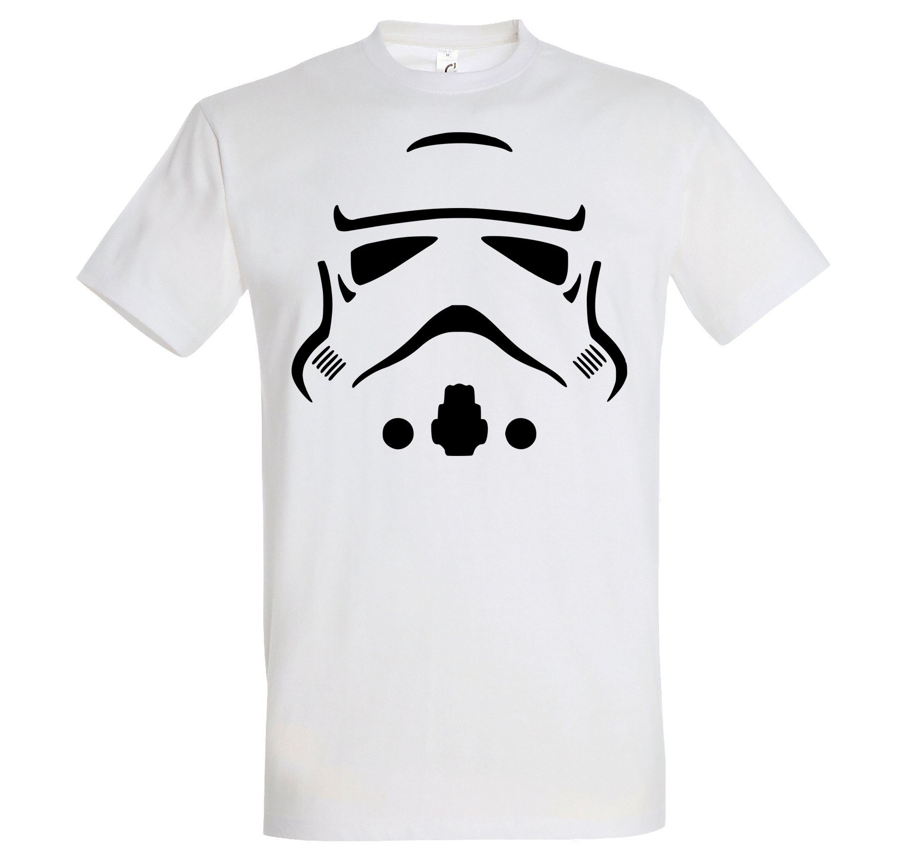 Youth Designz T-Shirt Trooper Storm Herren Fun T-Shirt mit trendigem Frontprint Weiss