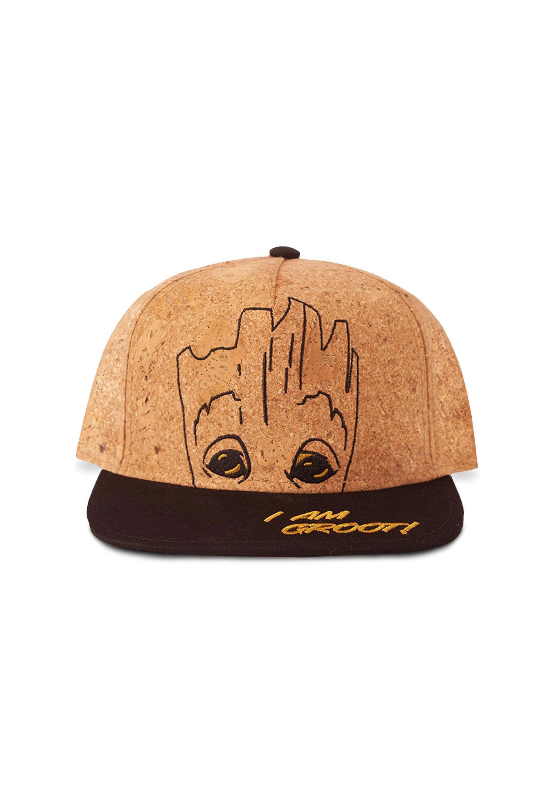 DIFUZED Baseball Cap Marvel Snapback Cap Cork Groot (1-St) Aus Kork